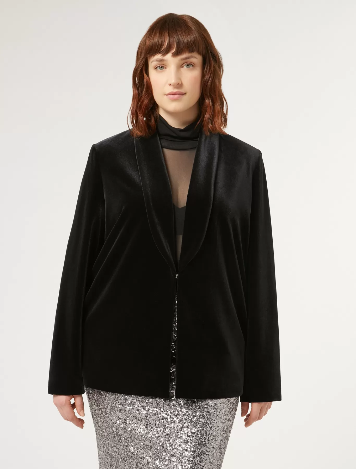 Marina Rinaldi Vestes & Blazers | Vestes & Blazers>Blazer en chenille stretch NOIR