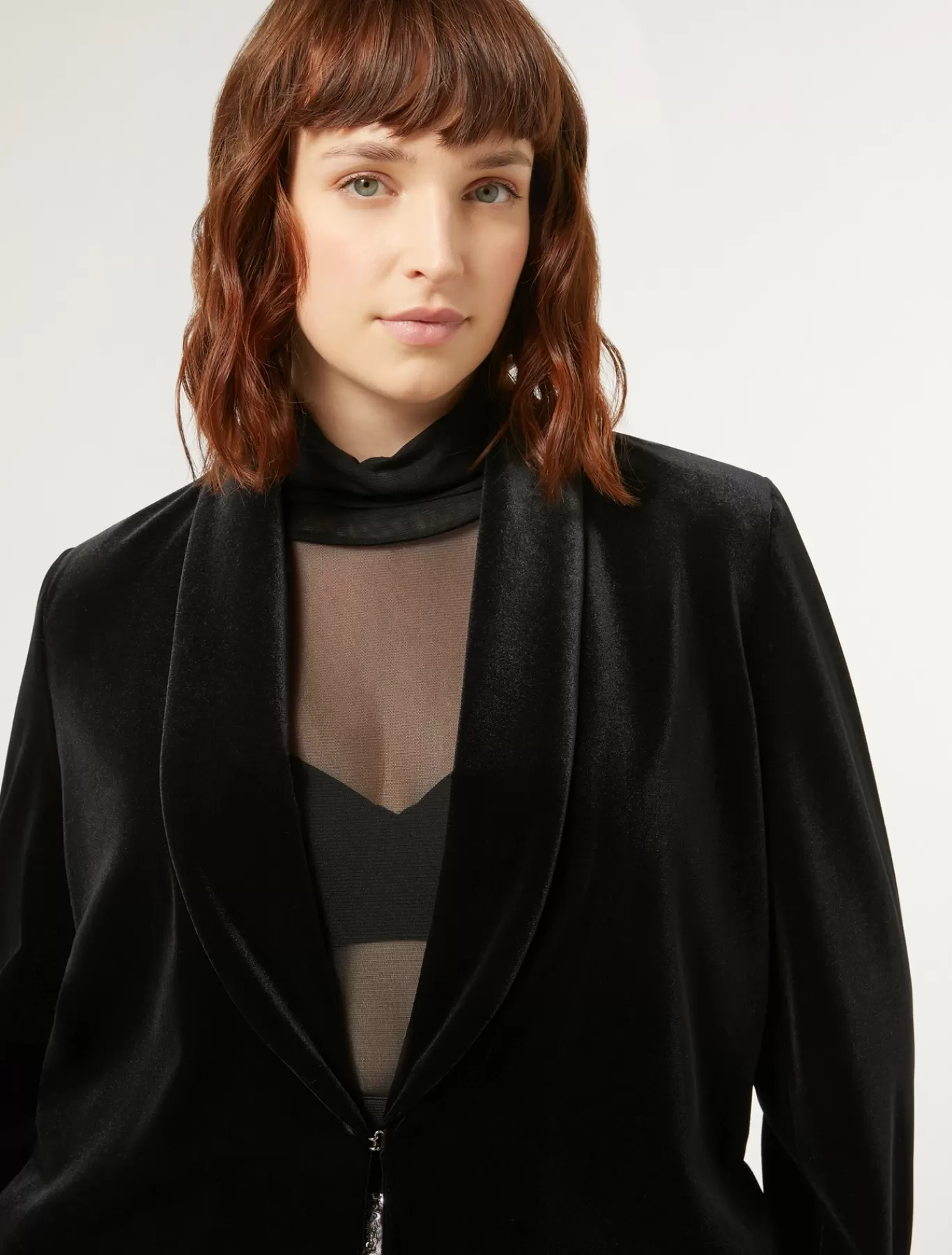 Marina Rinaldi Vestes & Blazers | Vestes & Blazers>Blazer en chenille stretch NOIR