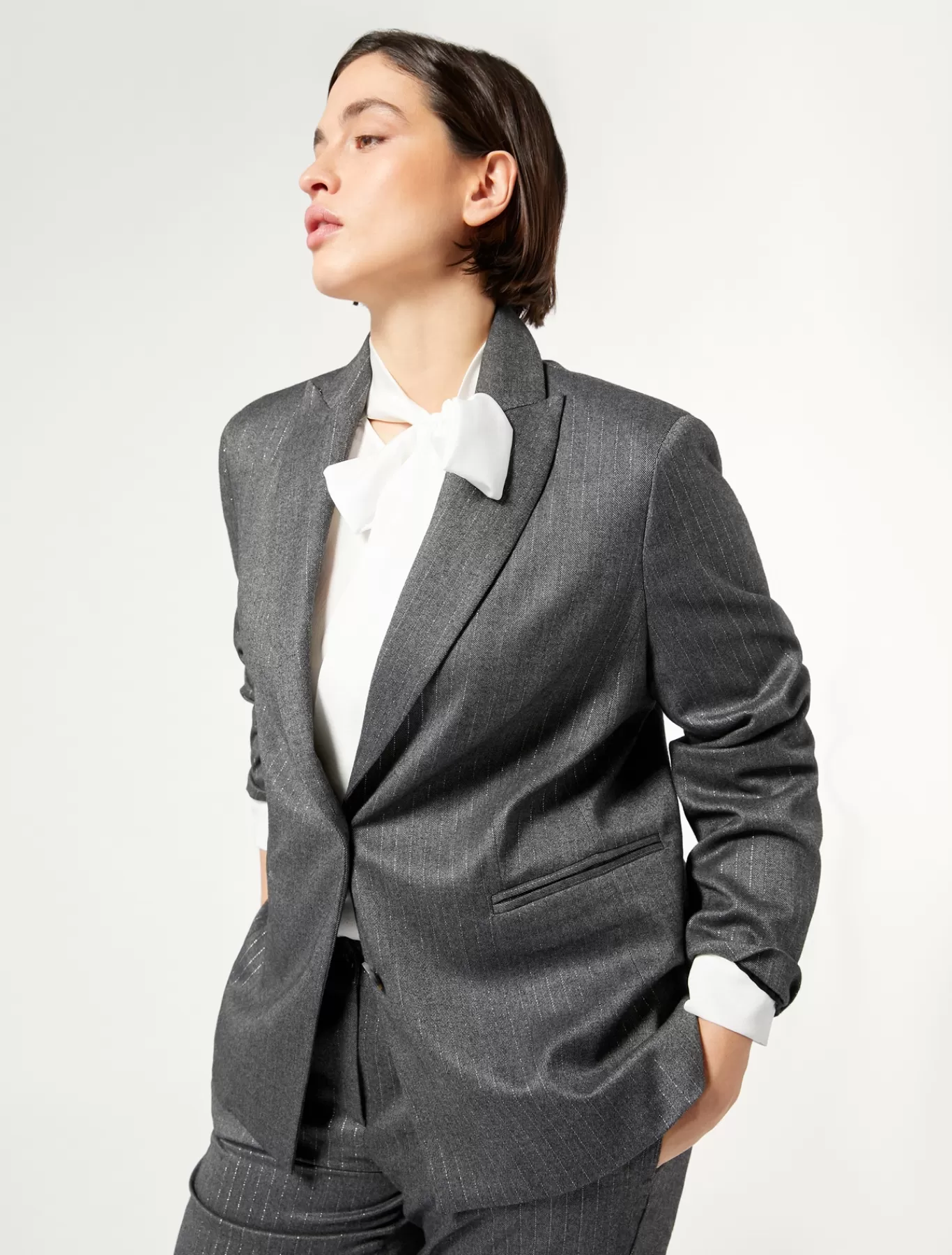 Marina Rinaldi Vestes & Blazers | Vestes & Blazers>Blazer en sergé GRISMOYEN