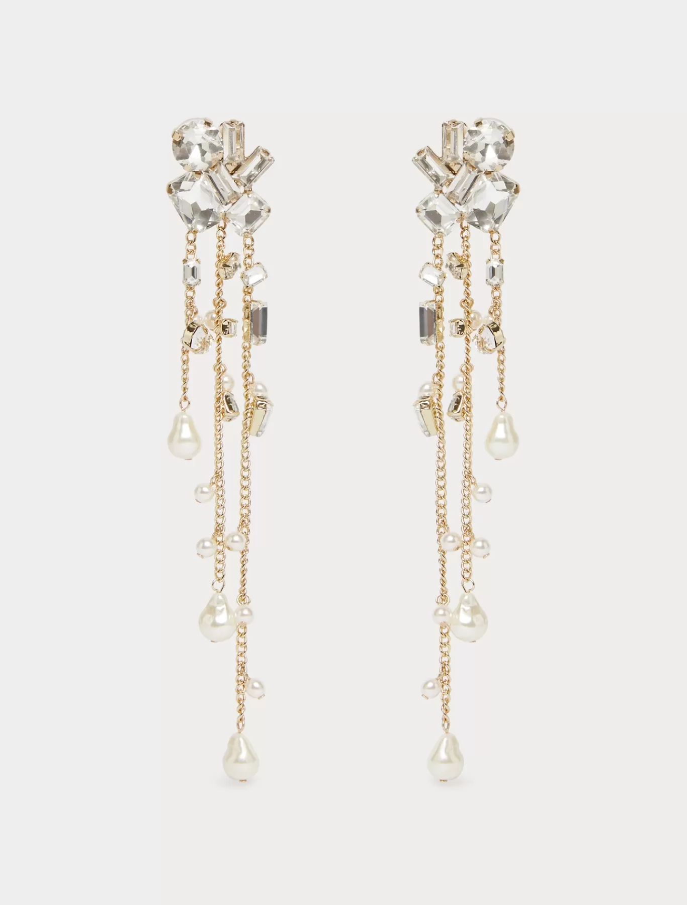 Marina Rinaldi Sélection Élégante | Collection Elegante>Boucles d’oreilles chandelier CRISTALBLANC