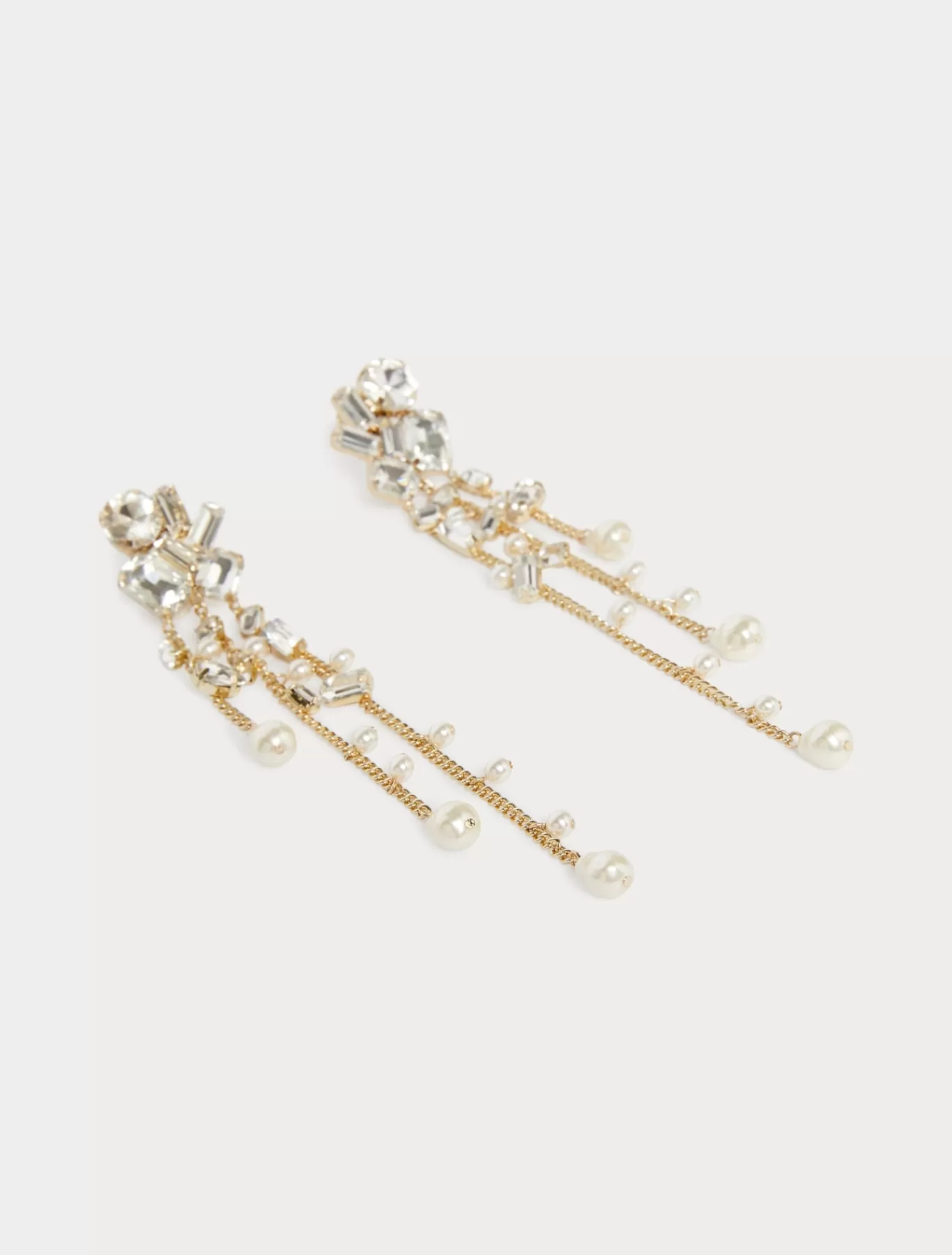 Marina Rinaldi Sélection Élégante | Collection Elegante>Boucles d’oreilles chandelier CRISTALBLANC