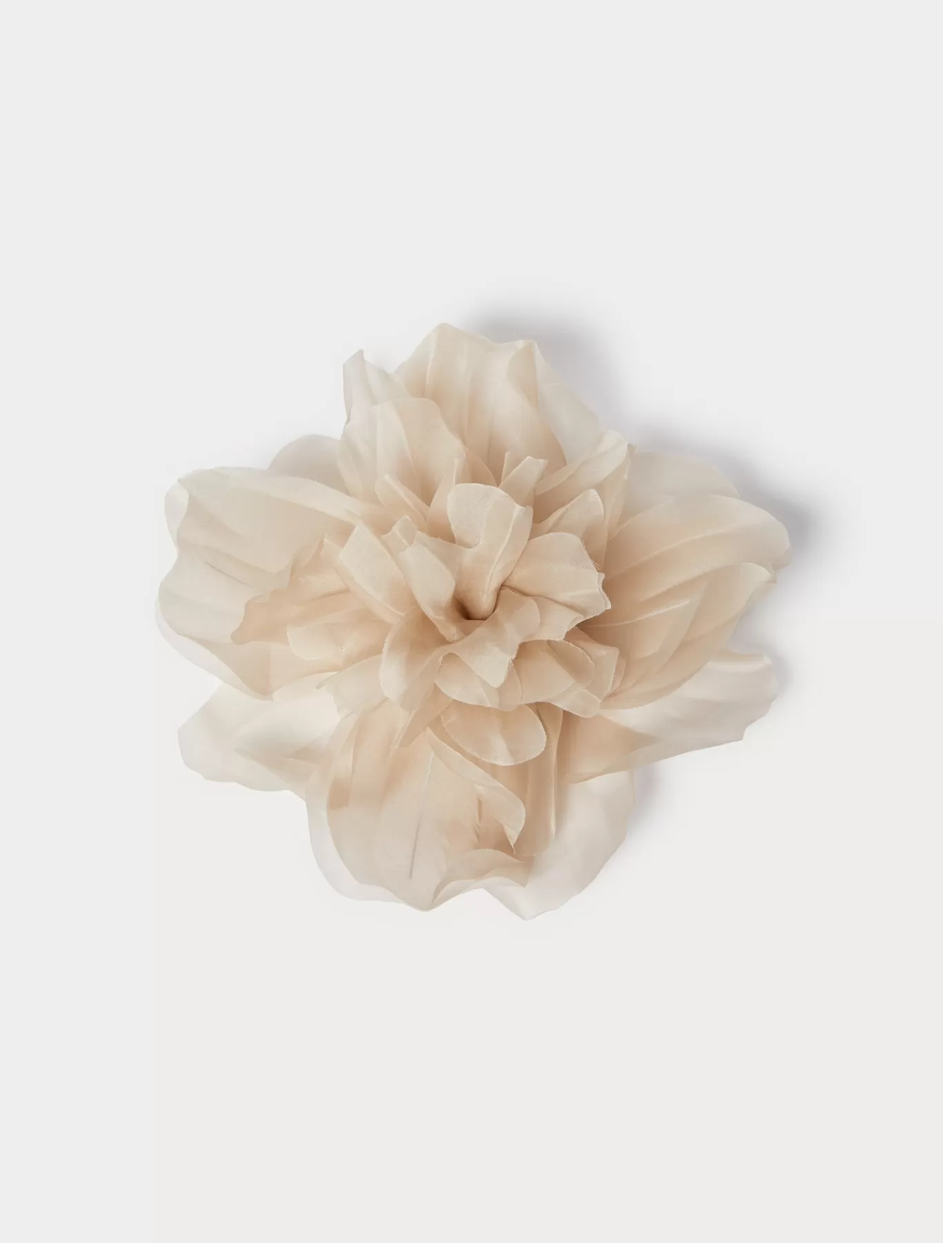 Marina Rinaldi Accessoires | Accessoires>Broche à fleur en organza BEIGE