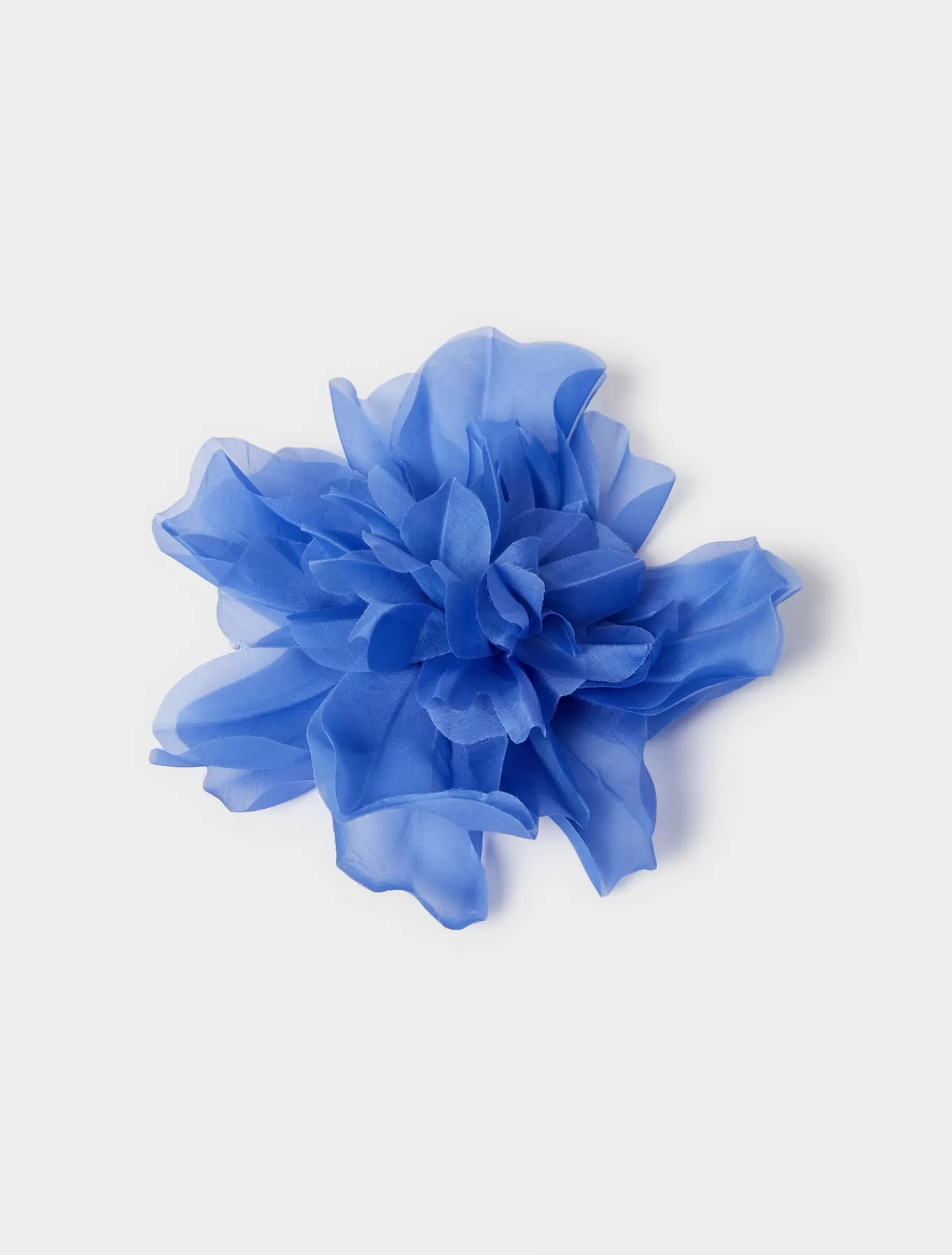 Marina Rinaldi Accessoires | Accessoires>Broche à fleur en organza BLEUET