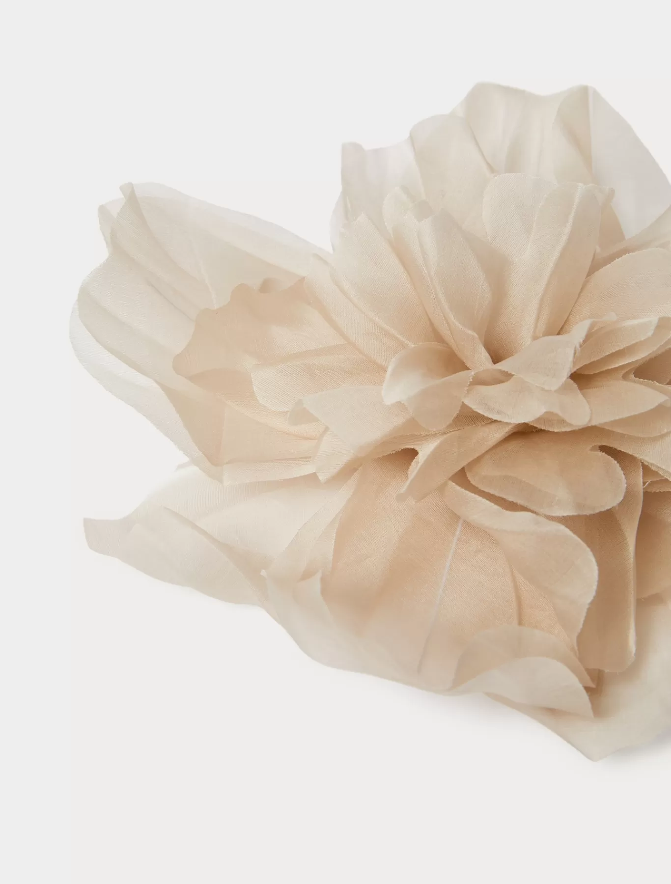 Marina Rinaldi Accessoires | Accessoires>Broche à fleur en organza BEIGE