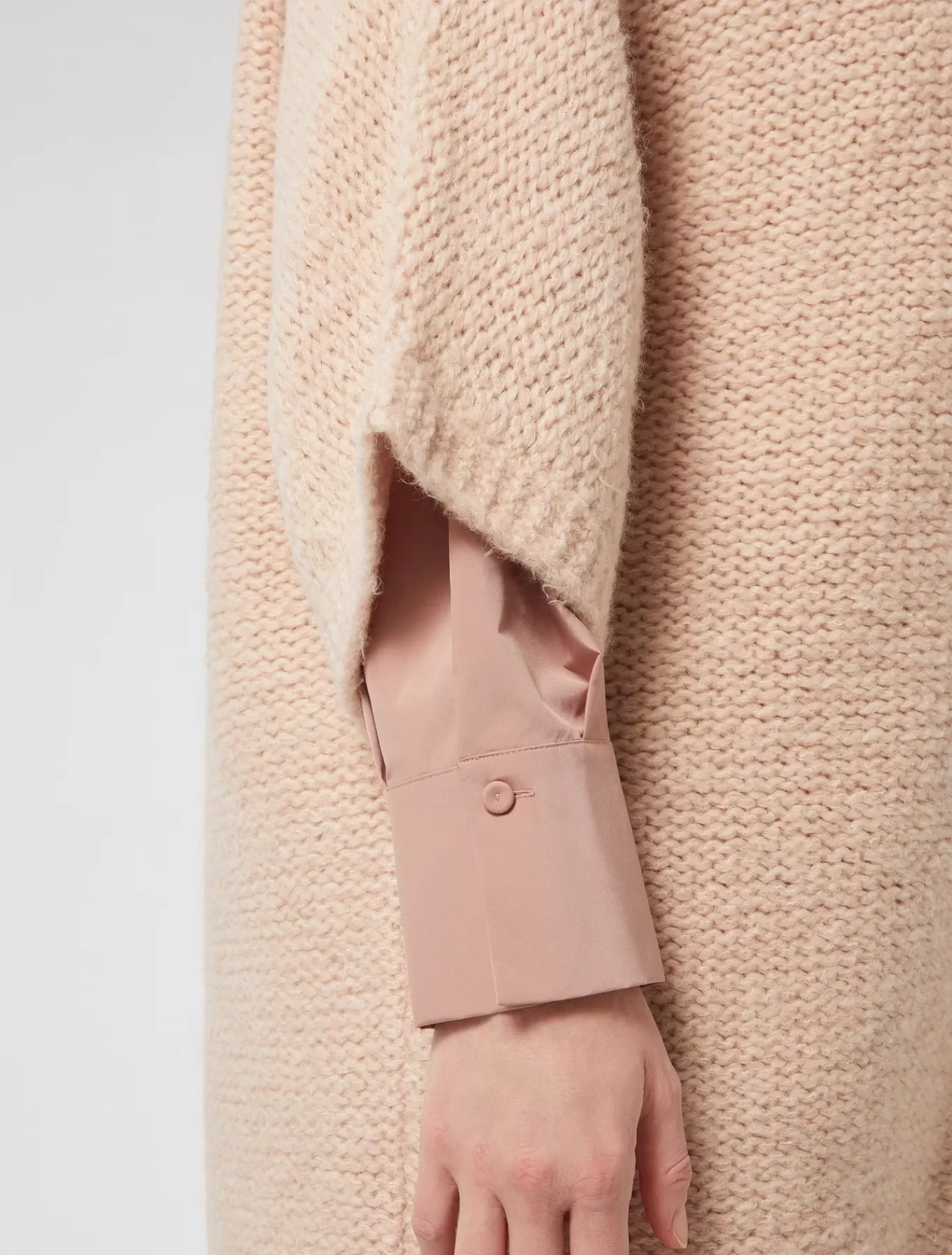 Marina Rinaldi Pulls | Pulls>Cardigan en laine mélangée MAUVE