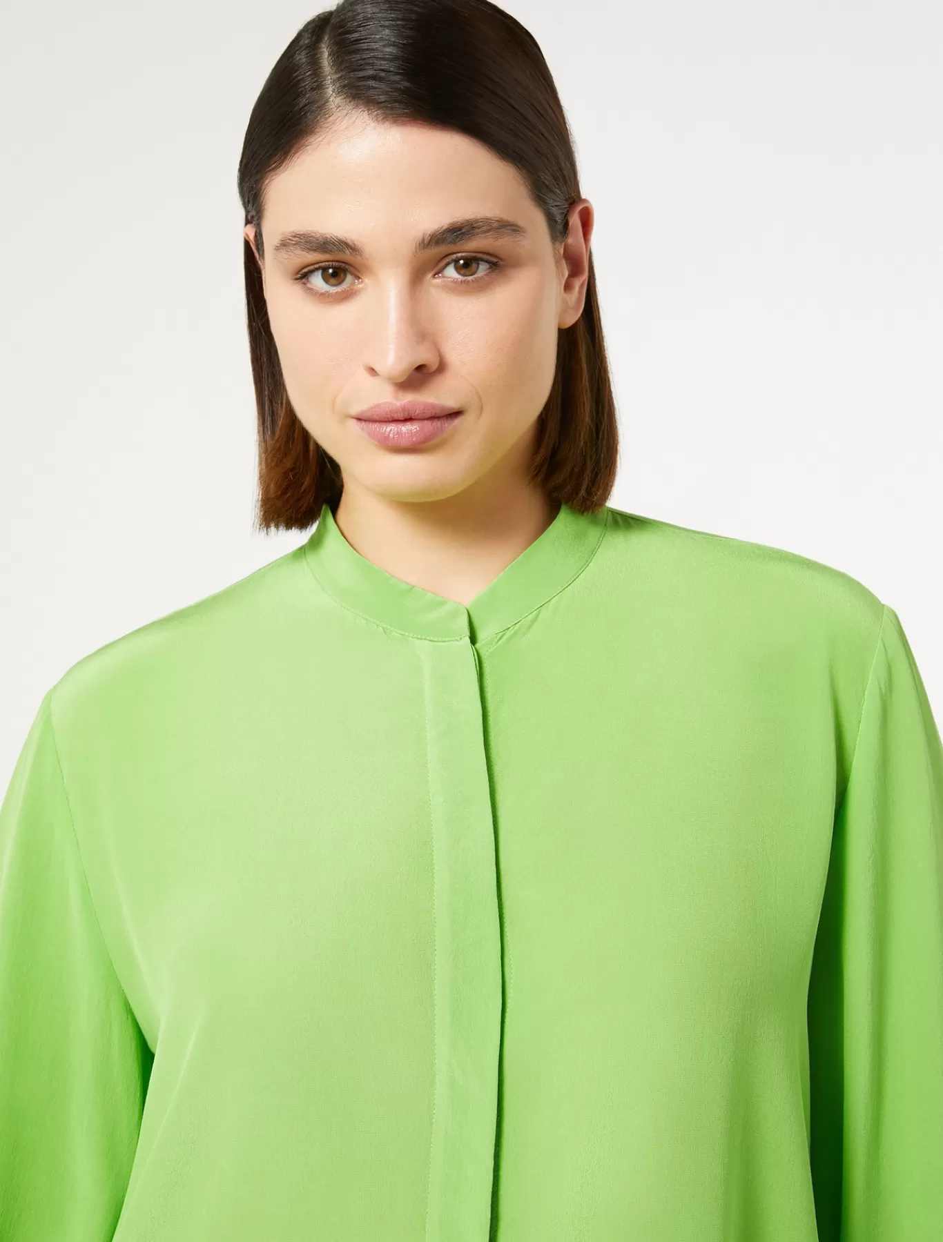 Marina Rinaldi Tuniques, Chemisiers & Blouse | Tuniques, Chemisiers & Blouses>Chemise en soie LIME