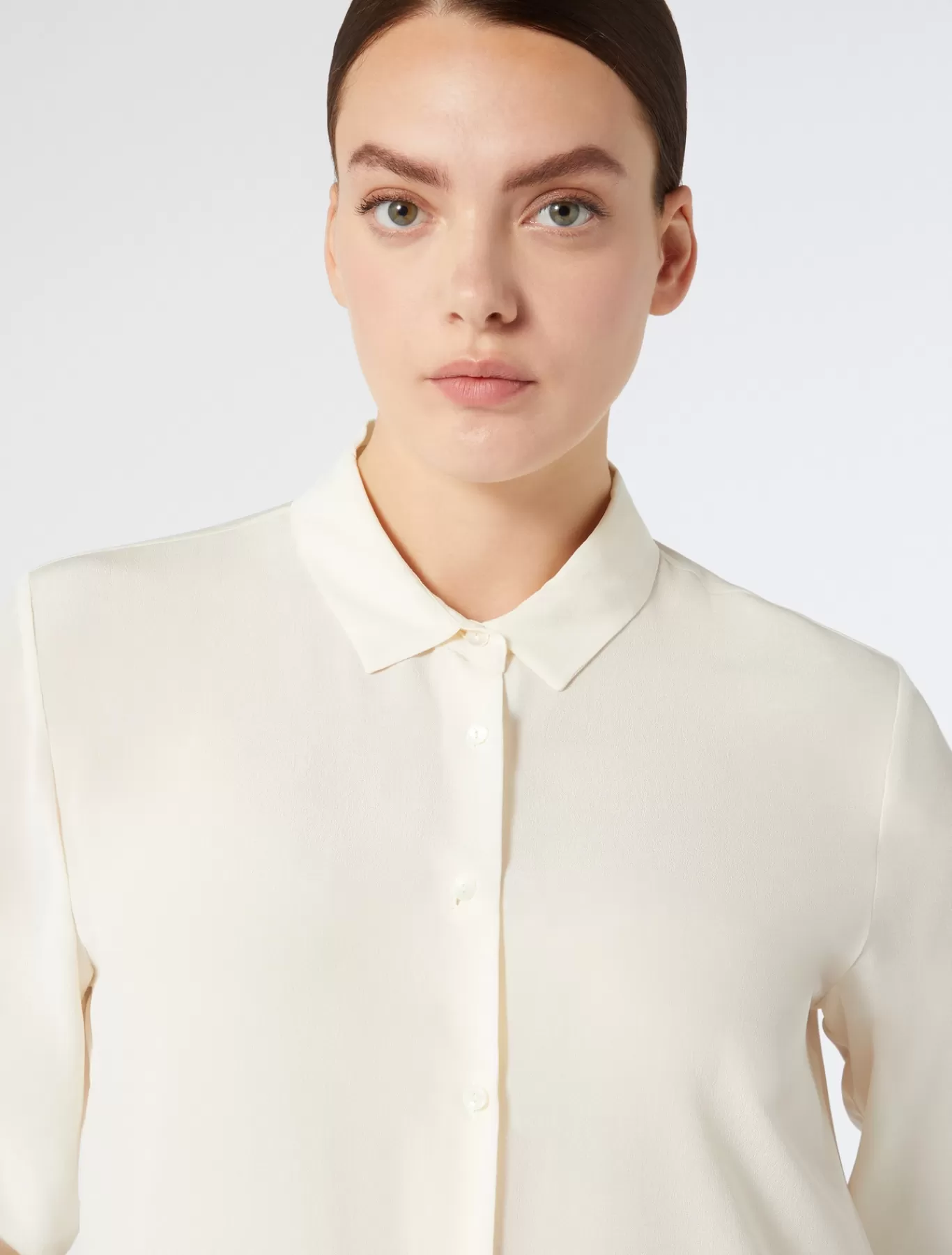 Marina Rinaldi Tuniques, Chemisiers & Blouse | Tuniques, Chemisiers & Blouses>Chemise en soie BLANC