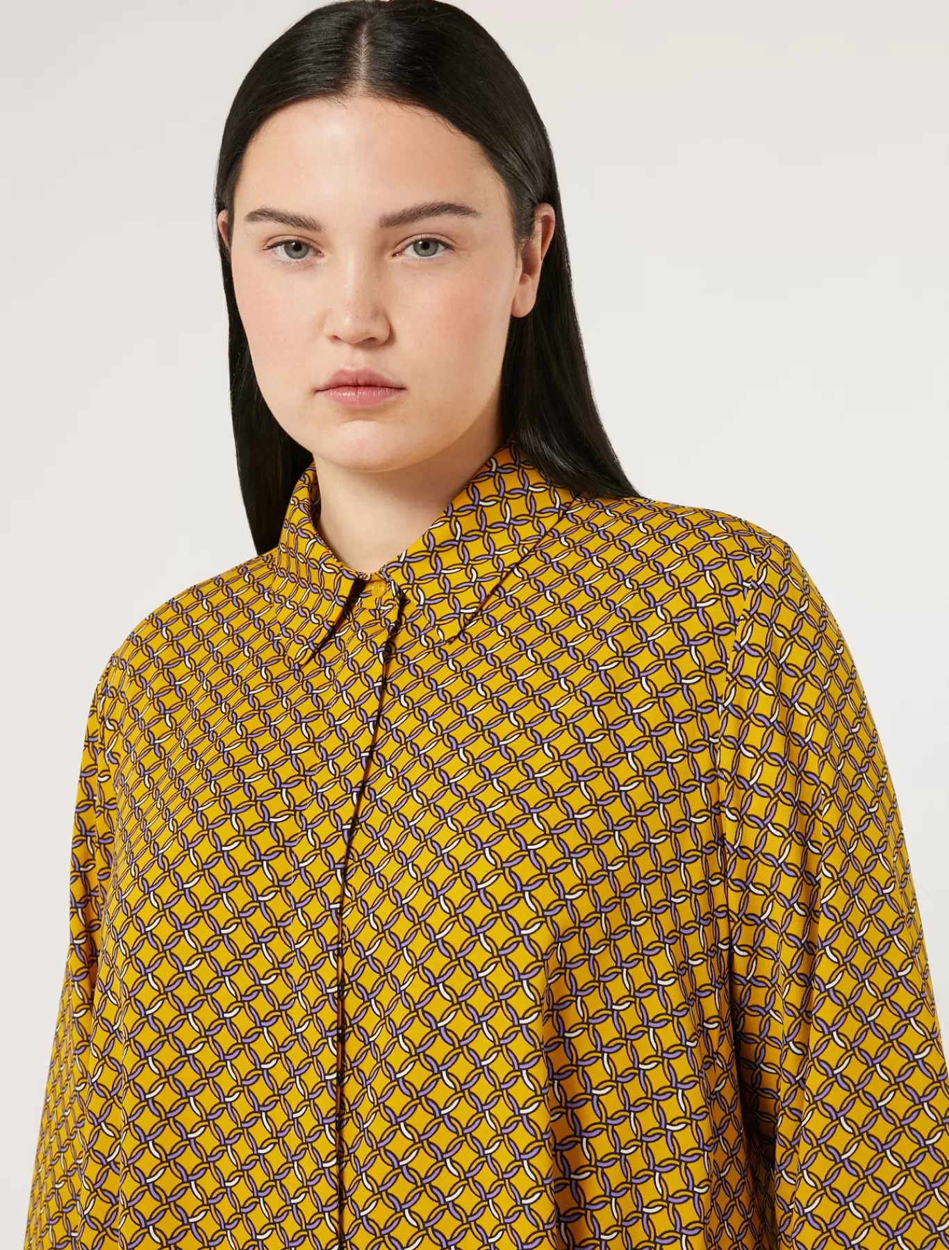 Marina Rinaldi Tuniques, Chemisiers & Blouse | Tuniques, Chemisiers & Blouses>Chemisier en cady JAUNE