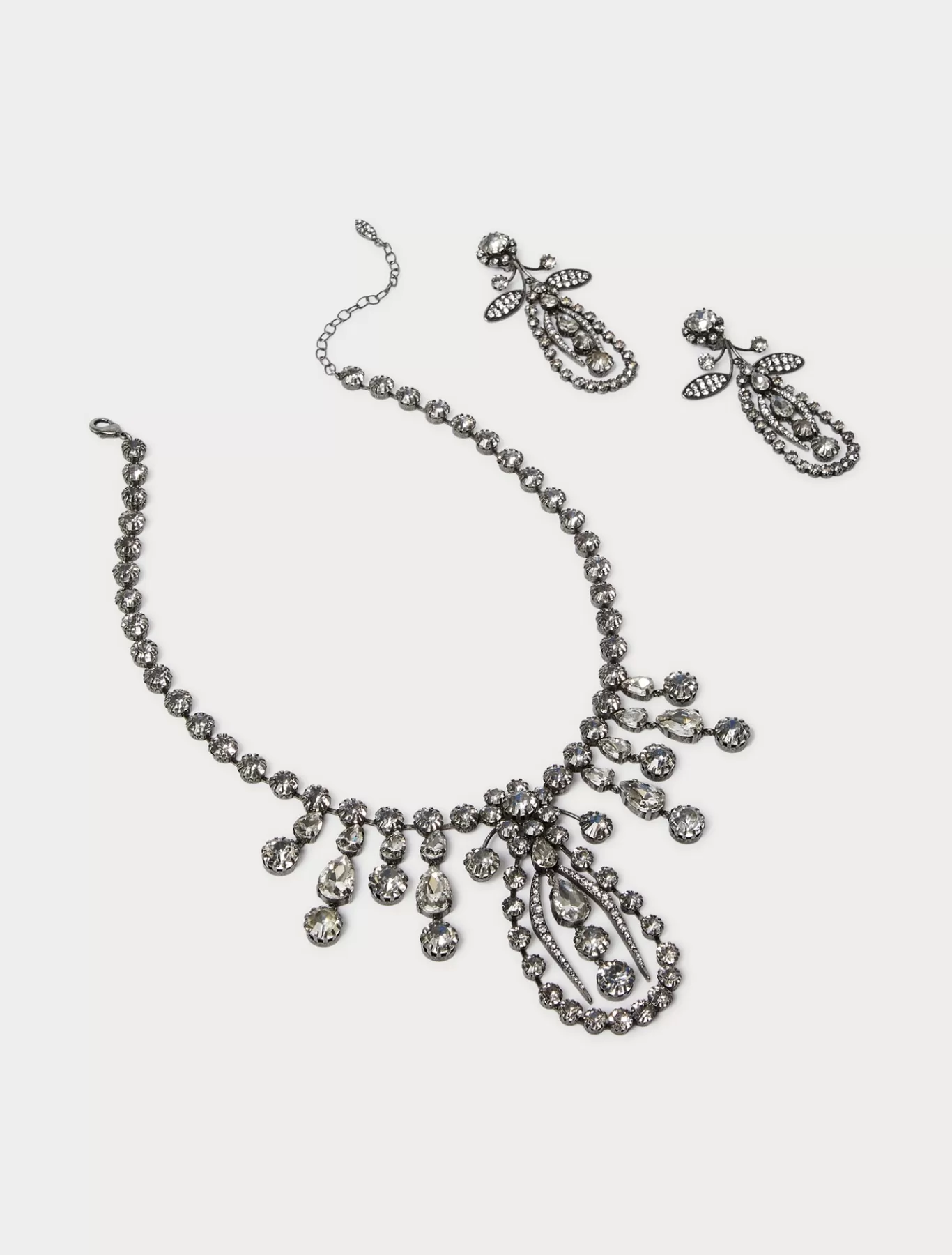 Marina Rinaldi Accessoires | Accessoires>Collier et boucles d’oreilles en strass ARGENT