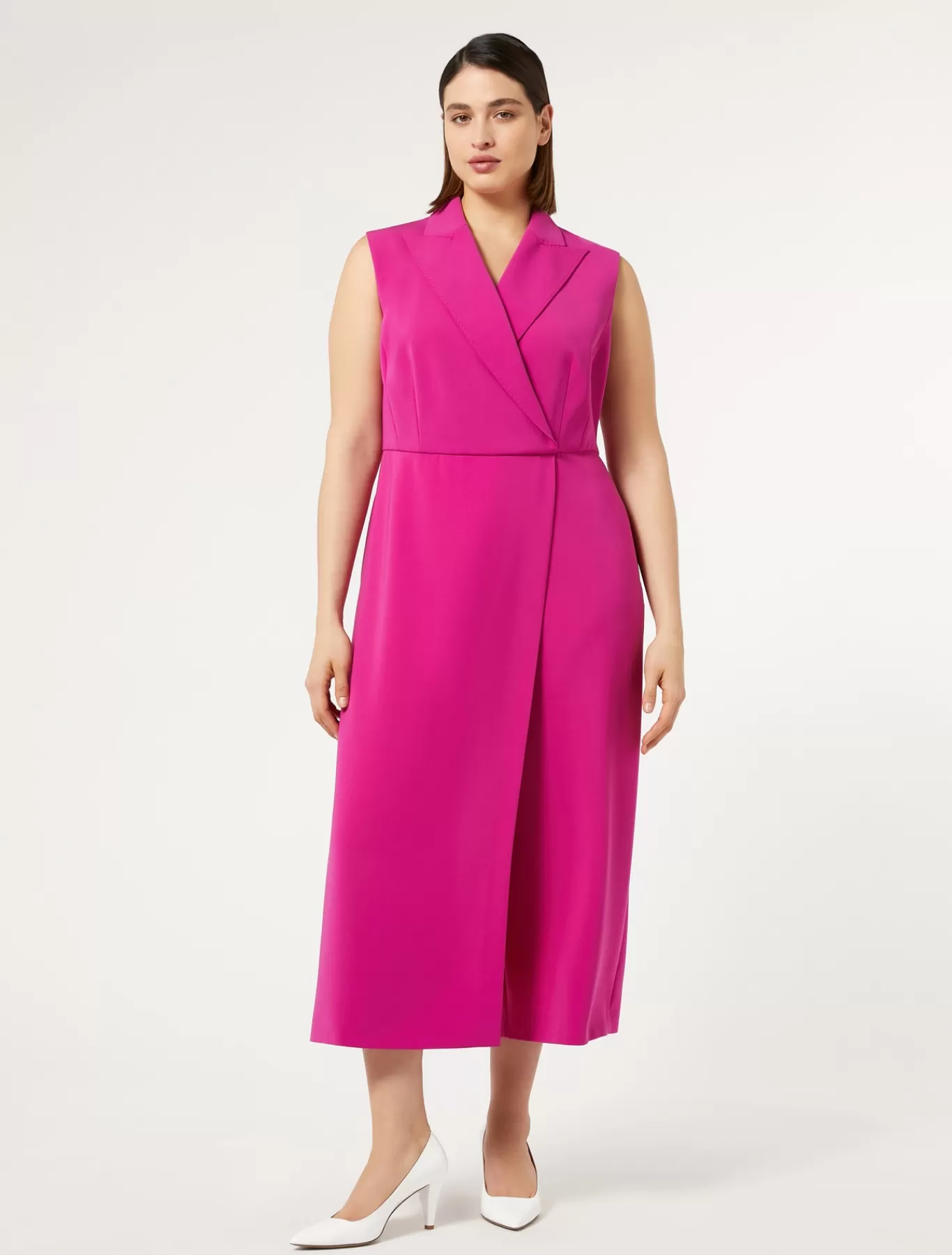 Marina Rinaldi Robes | Robes>Combinaison en cady triacétate FUCHSIA