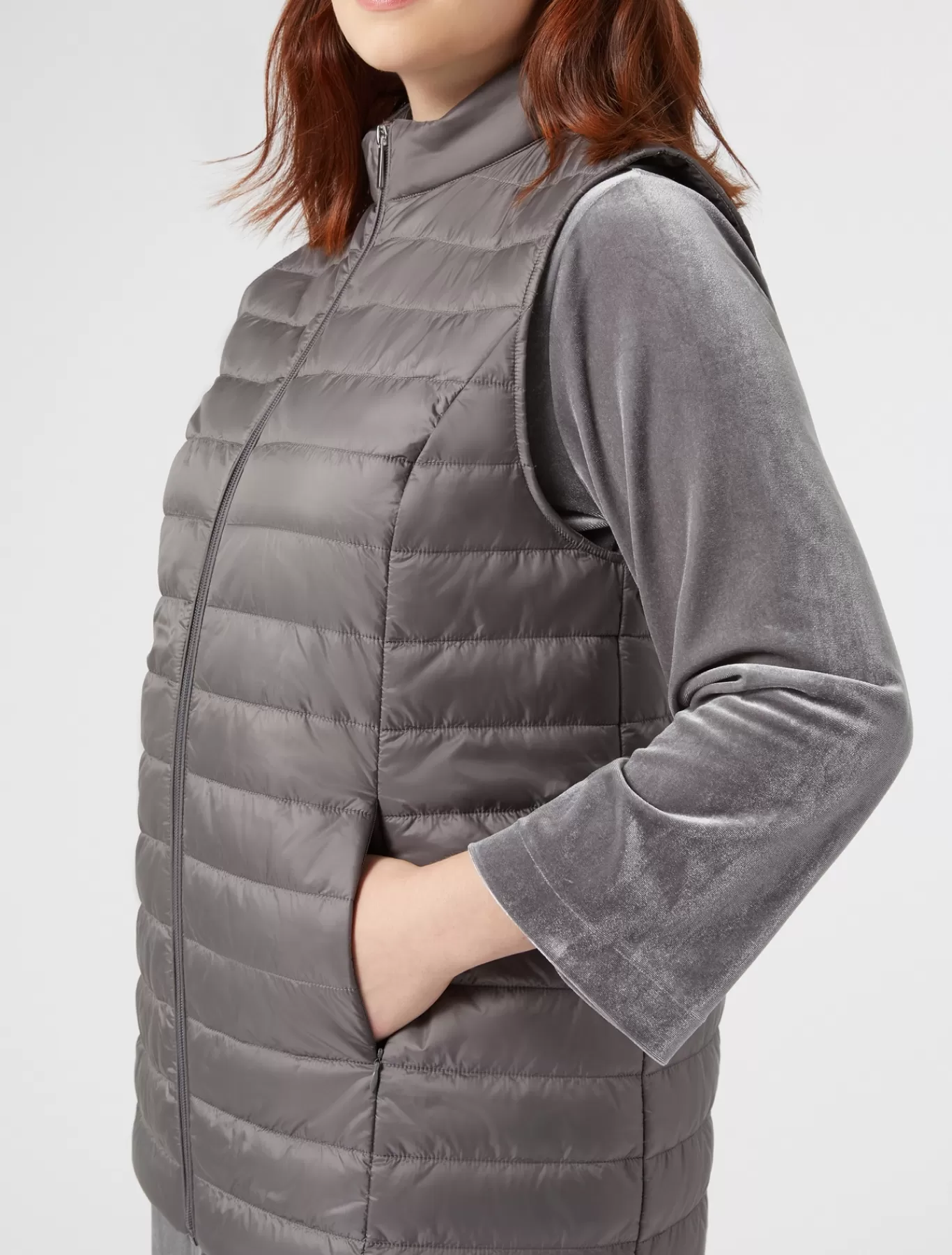 Marina Rinaldi Doudounes | Doudounes>Gilet rembourré GRISMOYEN