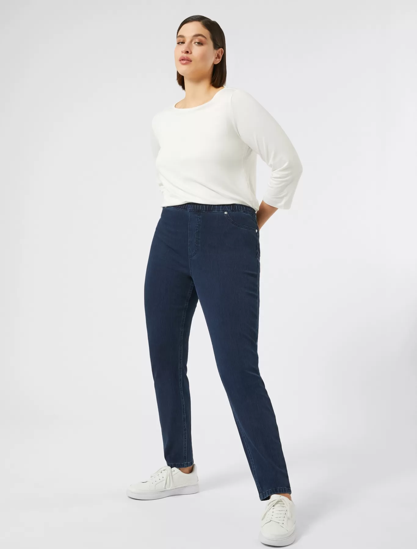 Marina Rinaldi Pantalons & Jeans | Pantalons & Jeans>Jean coupe legging en jersey denim BLEUNUIT