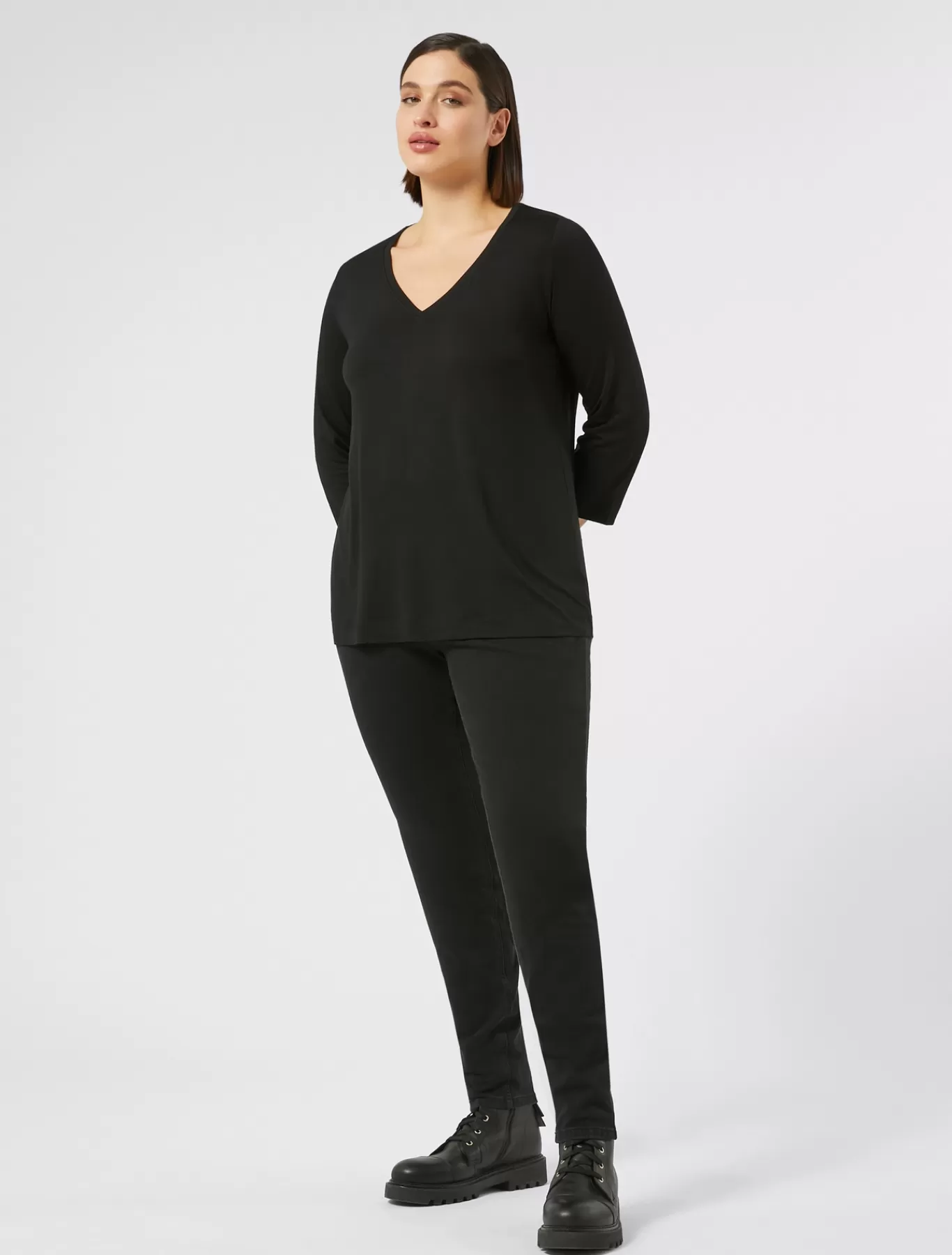 Marina Rinaldi Pantalons & Jeans | Pantalons & Jeans>Jean coupe legging en jersey denim NOIR