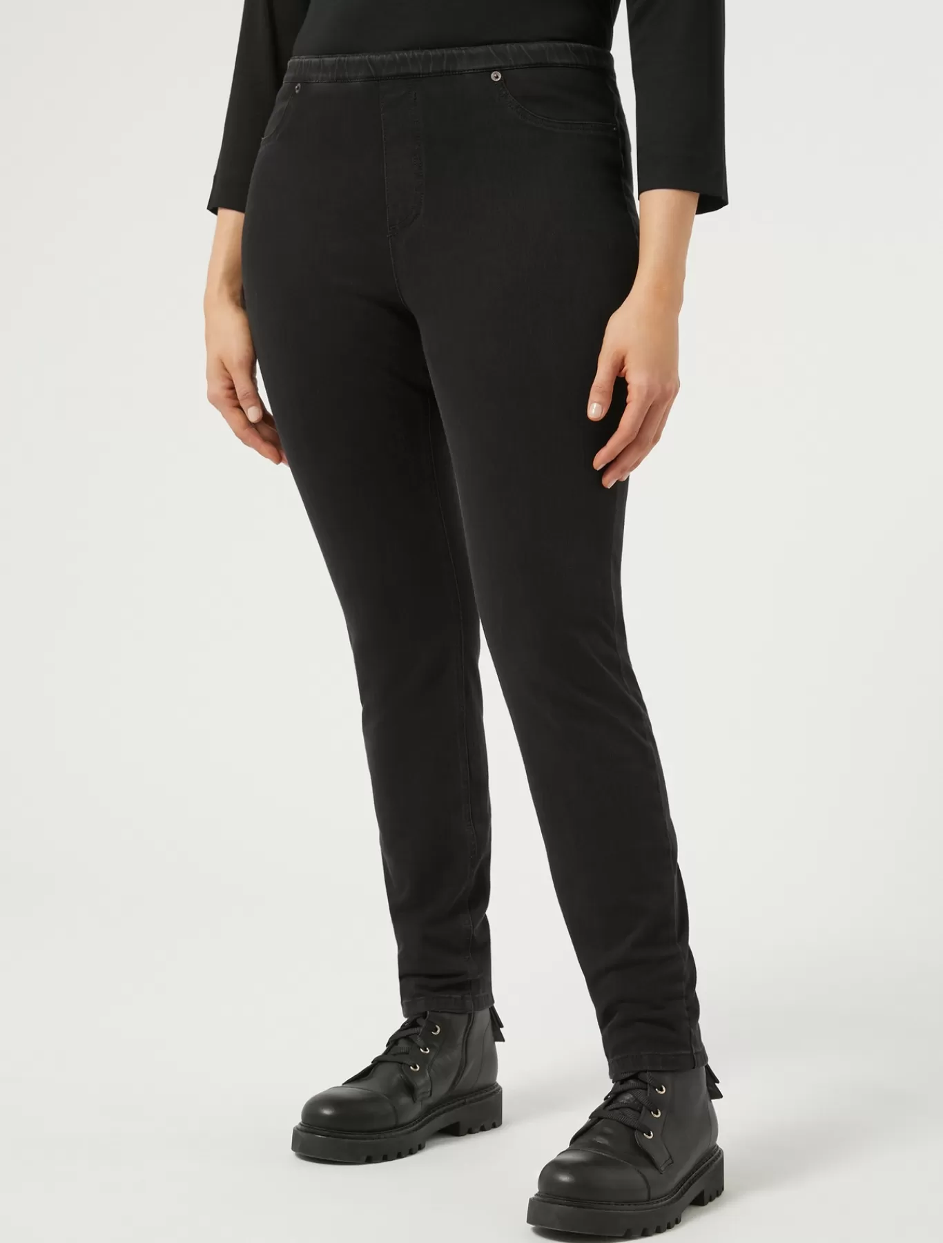 Marina Rinaldi Pantalons & Jeans | Pantalons & Jeans>Jean coupe legging en jersey denim NOIR