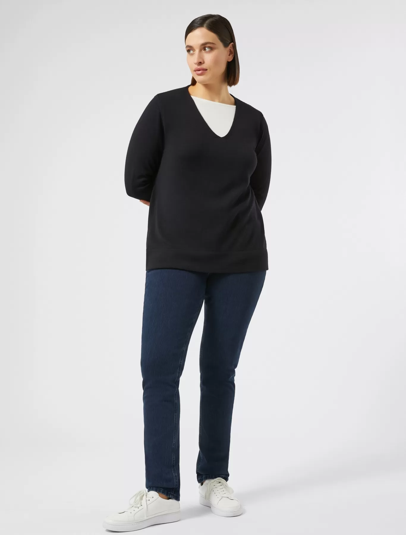 Marina Rinaldi Pantalons & Jeans | Pantalons & Jeans>Jean coupe Wonder en denim compact BLEUNUIT