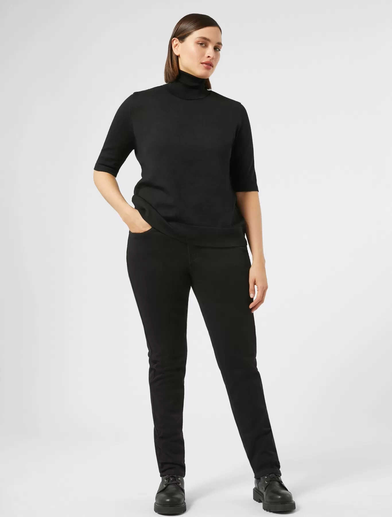 Marina Rinaldi Pantalons & Jeans | Pantalons & Jeans>Jean coupe Wonder en denim compact NOIR