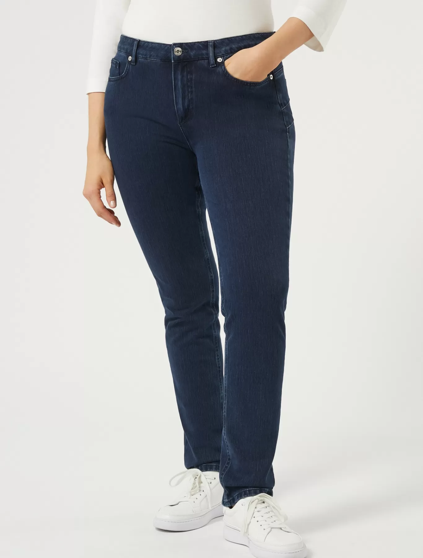 Marina Rinaldi Pantalons & Jeans | Pantalons & Jeans>Jean coupe Wonder en denim compact BLEUNUIT