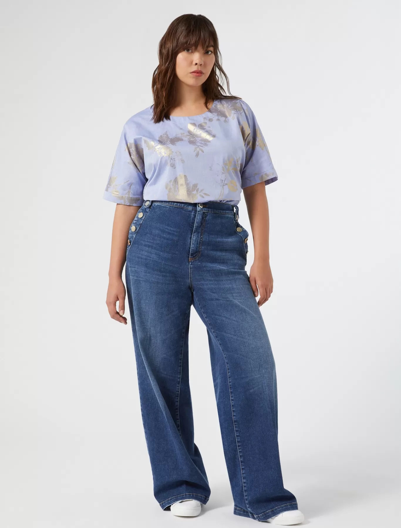 Marina Rinaldi Pantalons & Jeans | Pantalons & Jeans>Jean en denim de coton BLEU