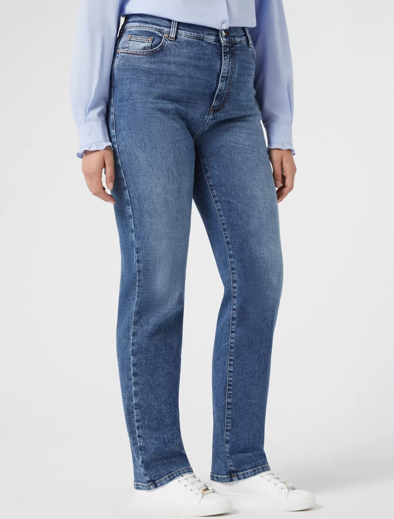 Marina Rinaldi Pantalons & Jeans | Pantalons & Jeans>Jean en denim de coton BLEU