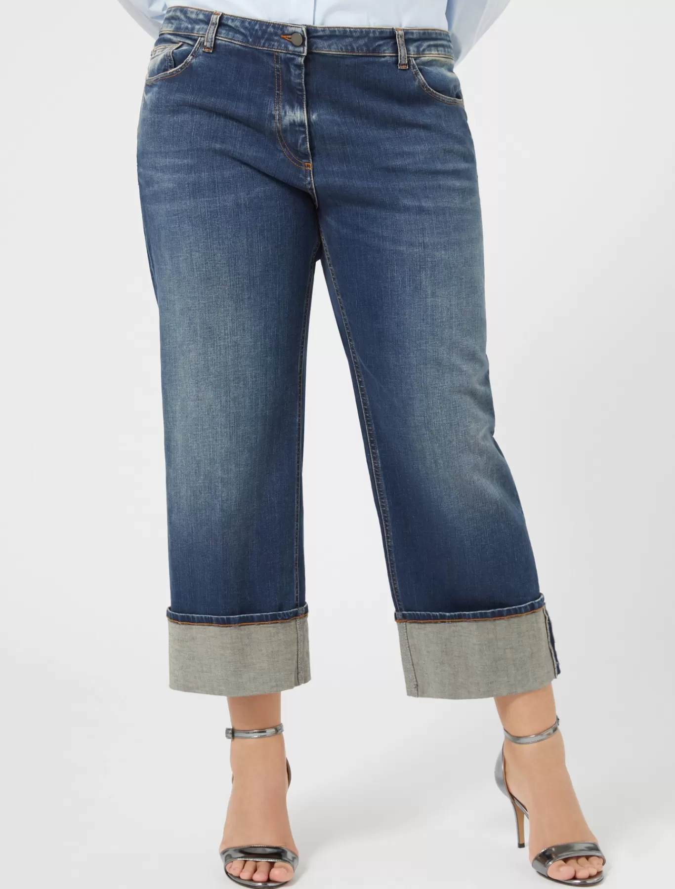 Marina Rinaldi Pantalons & Jeans | Pantalons & Jeans>Jean en denim de coton BLEUNUIT