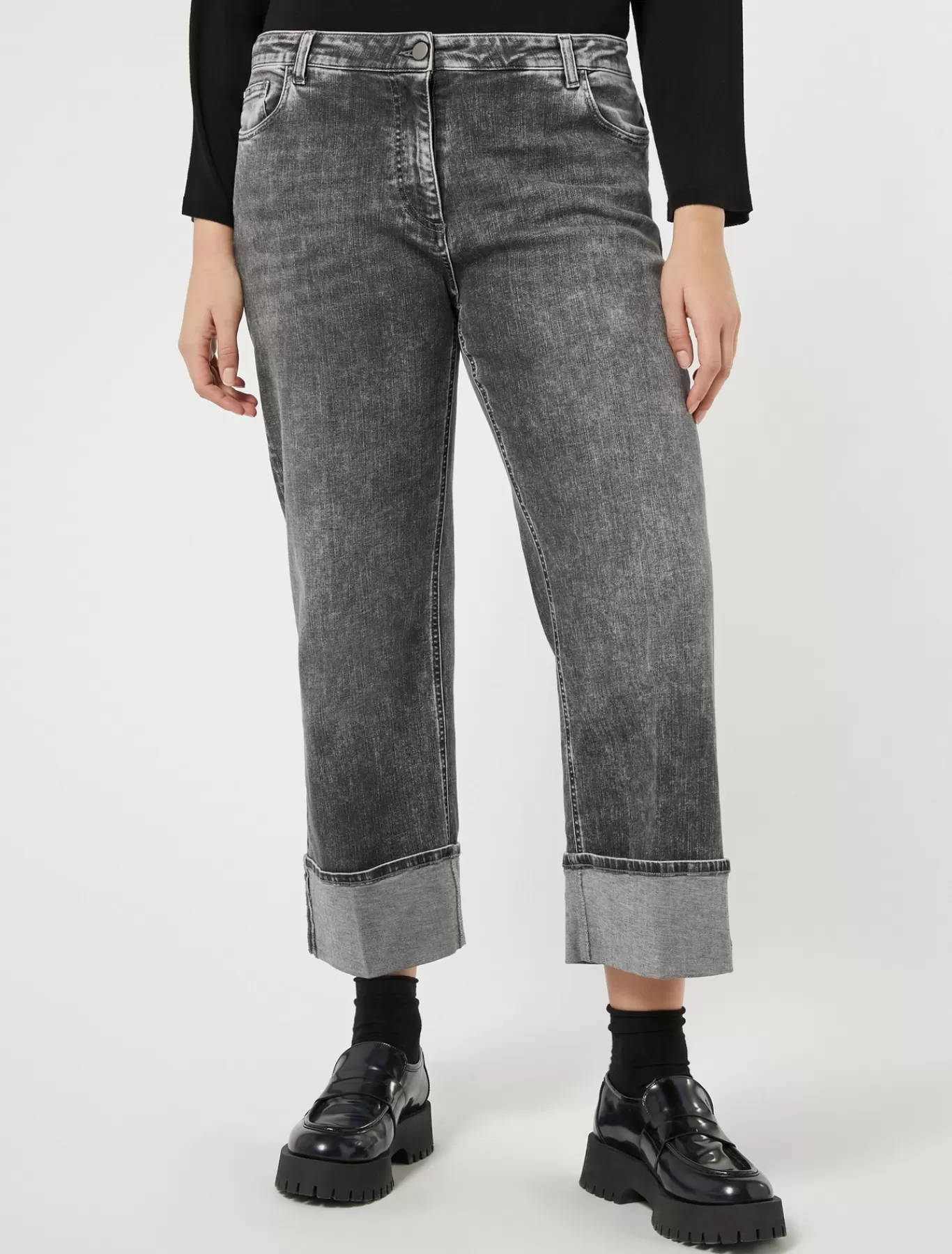 Marina Rinaldi Pantalons & Jeans | Pantalons & Jeans>Jean en denim de coton NOIR