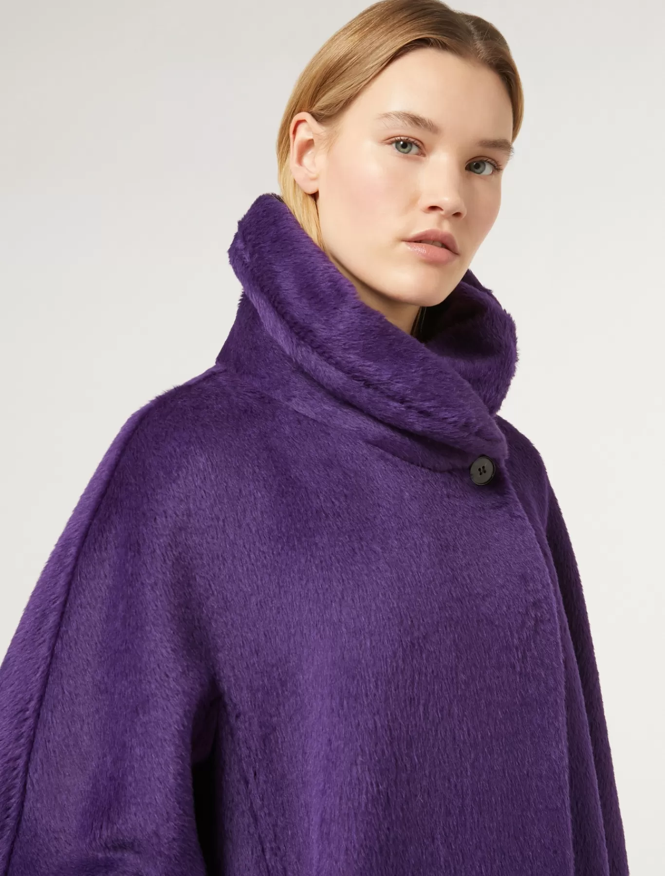 Marina Rinaldi Manteaux & Imperméables | Manteaux & Imperméables>Manteau en alpaga et laine VIOLET