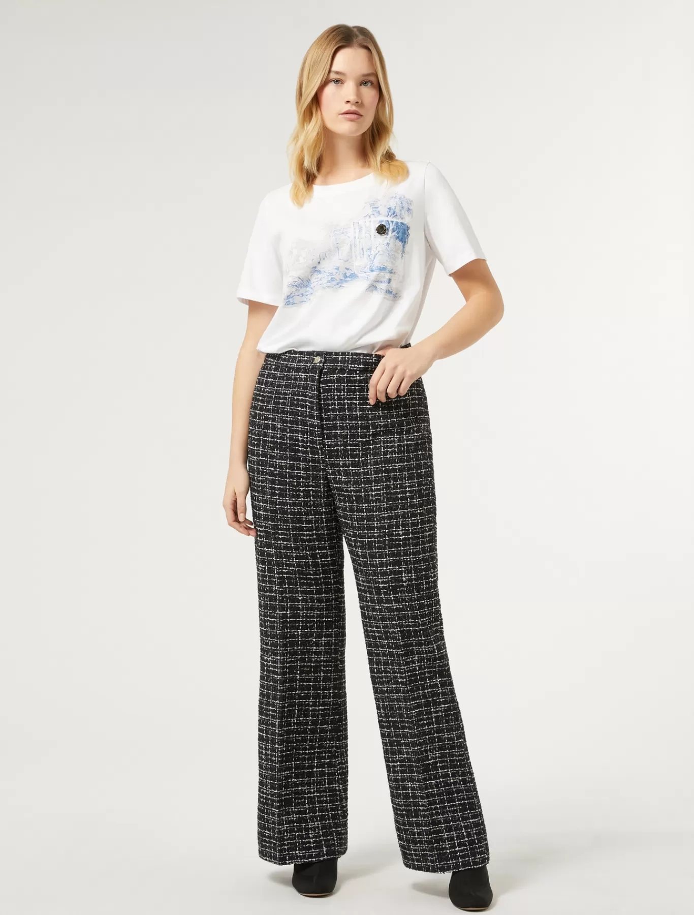 Marina Rinaldi Pantalons & Jeans | Pantalons & Jeans>Pantalon effet bouclé BLEUNUIT