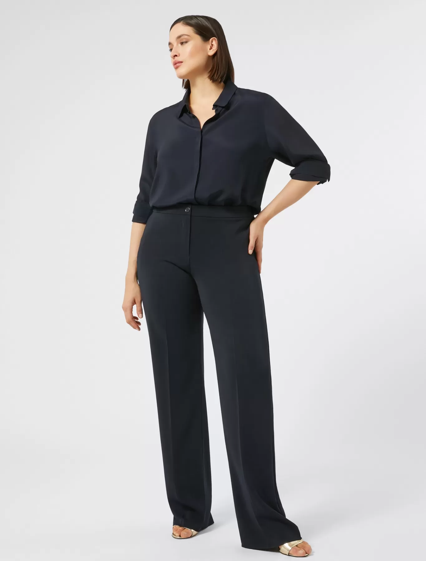 Marina Rinaldi Pantalons Et Jupes | Pantalons & Jeans>Pantalon en cady fluide BLEUMARINE