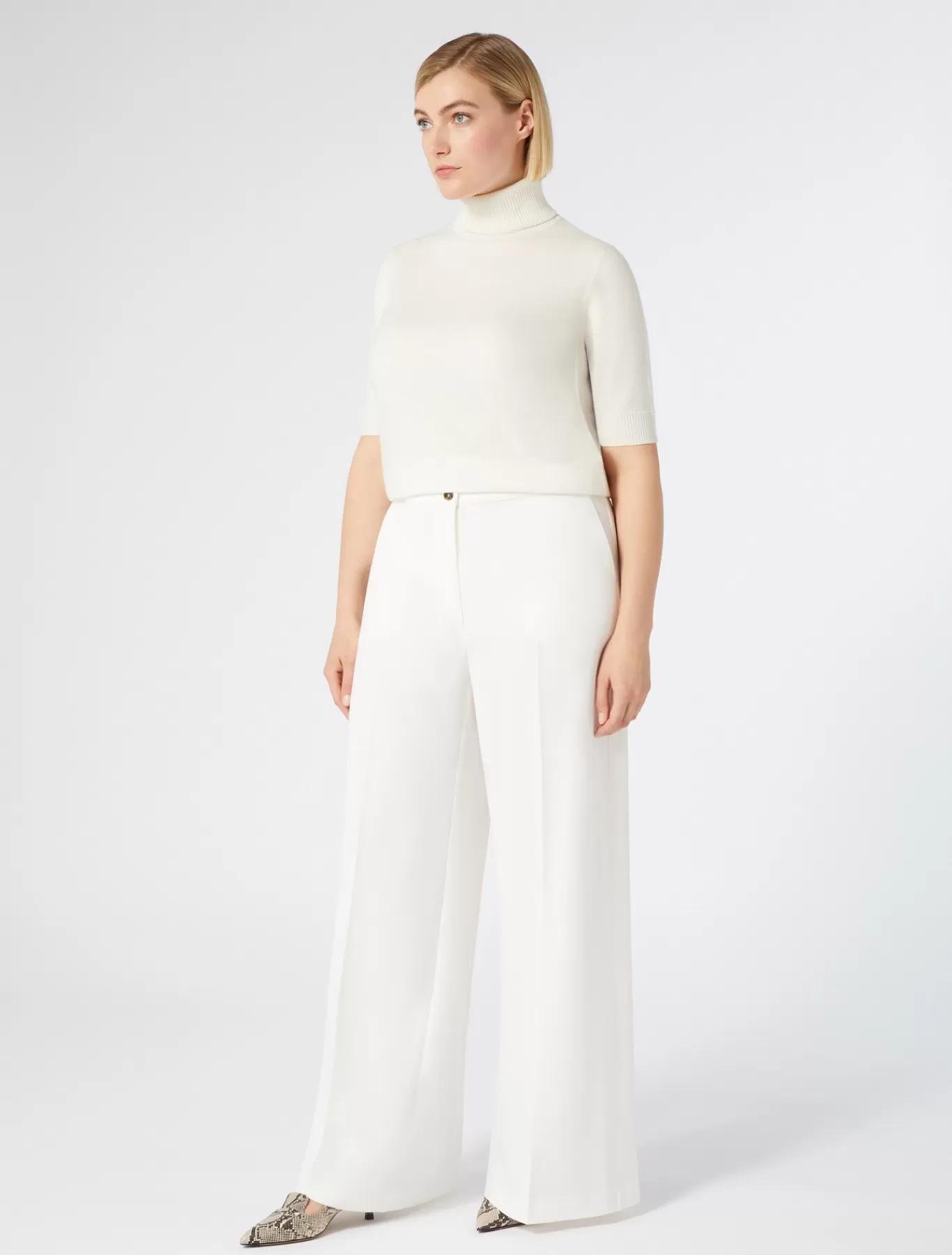 Marina Rinaldi Pantalons & Jeans | Pantalons & Jeans>Pantalon en cady triacétate BLANC