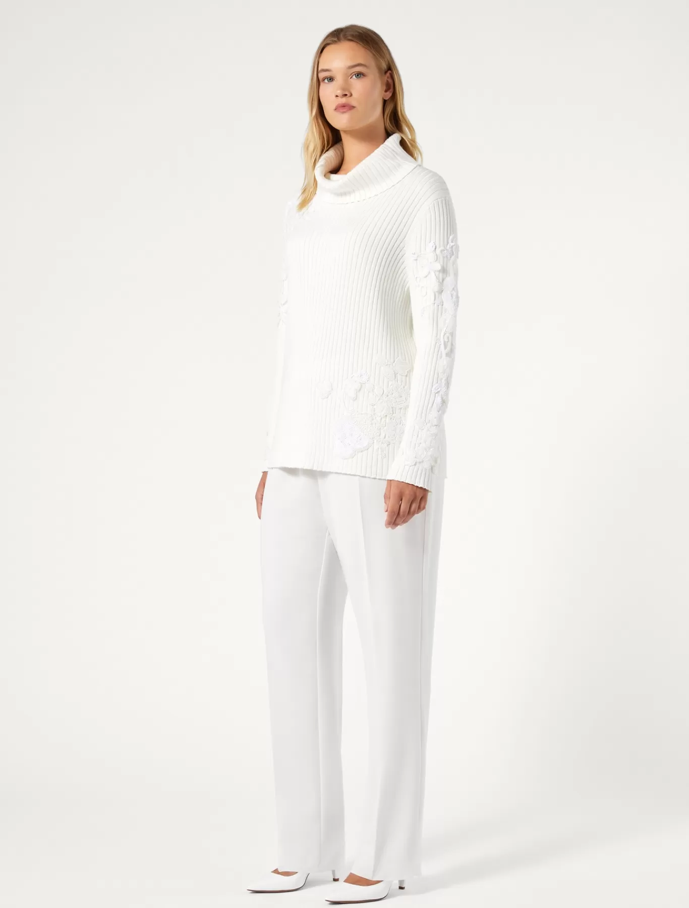 Marina Rinaldi Pantalons & Jeans | Pantalons & Jeans>Pantalon en cady triacétate BLANC