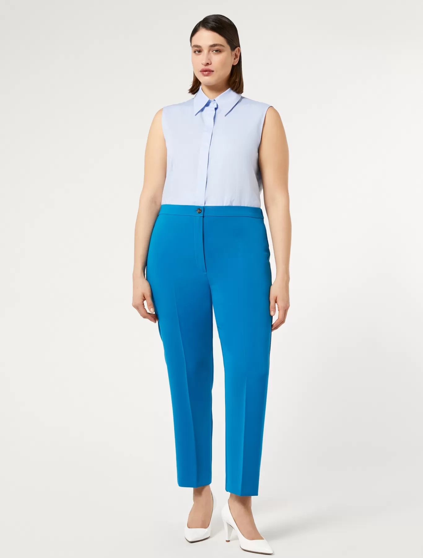 Marina Rinaldi Pantalons & Jeans | Pantalons & Jeans>Pantalon en cady triacétate TURQUOISE