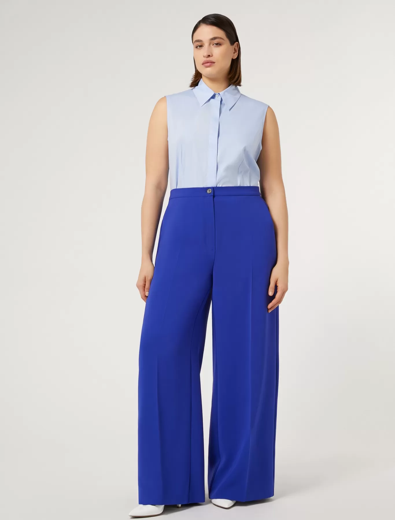 Marina Rinaldi Pantalons & Jeans | Pantalons & Jeans>Pantalon en cady triacétate BLEUVIOLET