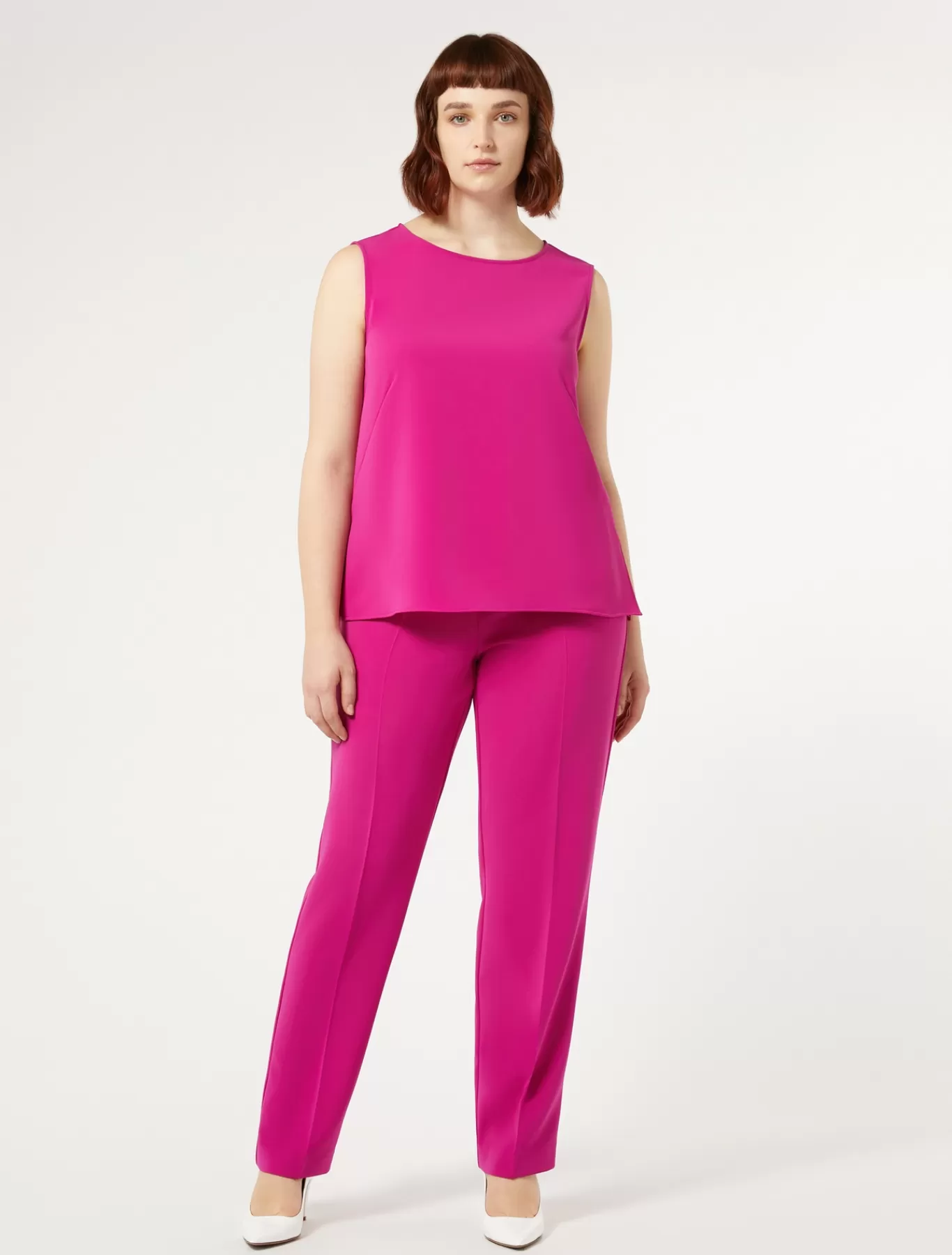 Marina Rinaldi Pantalons & Jeans | Pantalons & Jeans>Pantalon en cady triacétate FUCHSIA