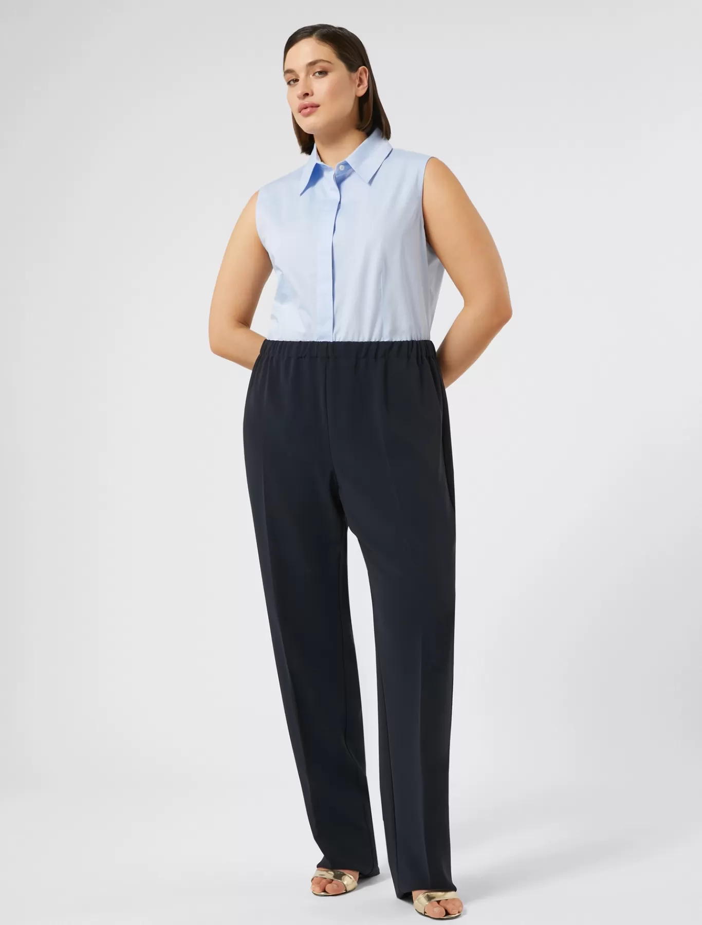 Marina Rinaldi Pantalons & Jeans | Pantalons & Jeans>Pantalon en cady triacétate BLEUNUIT