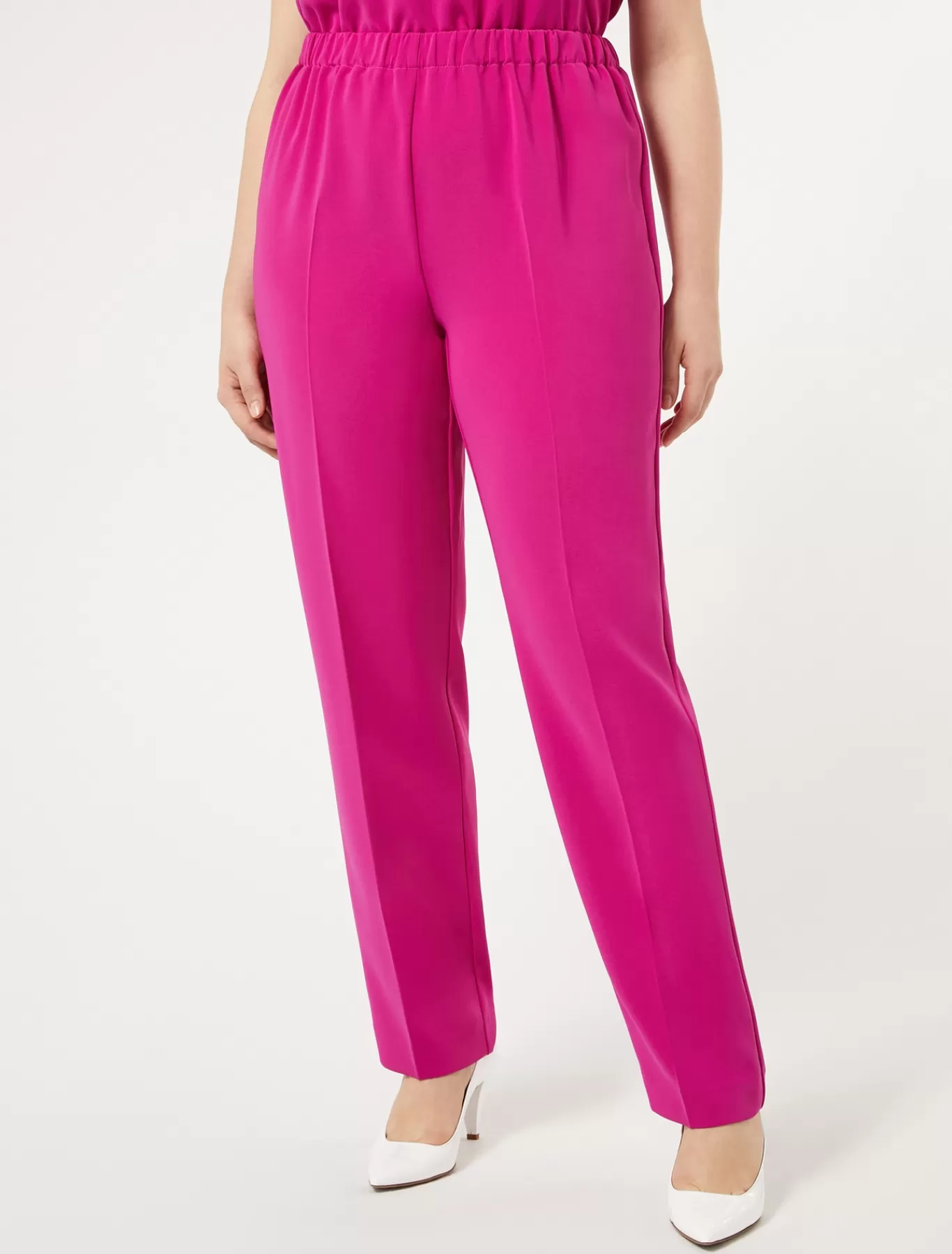 Marina Rinaldi Pantalons & Jeans | Pantalons & Jeans>Pantalon en cady triacétate FUCHSIA