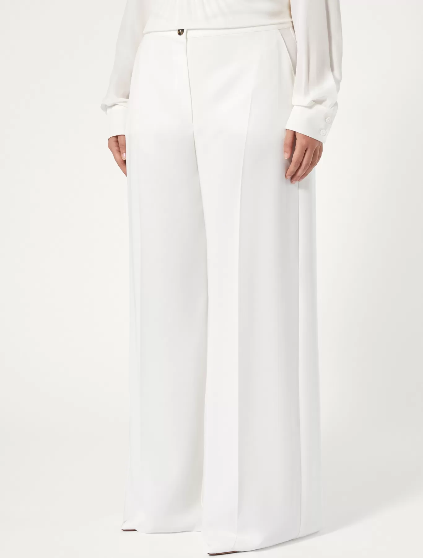 Marina Rinaldi Pantalons & Jeans | Pantalons & Jeans>Pantalon en cady triacétate BLANC