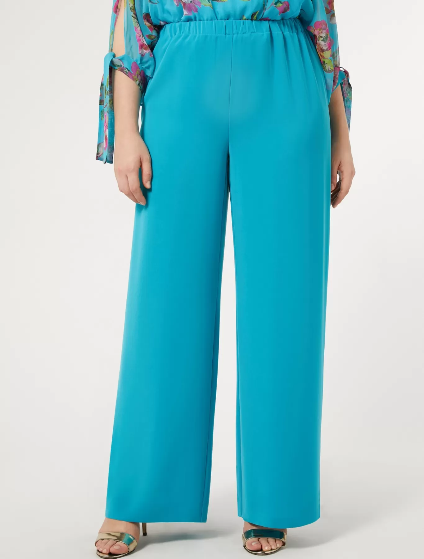 Marina Rinaldi Pantalons Et Jupes | Pantalons & Jeans>Pantalon en cady triacétate TURQUOISE