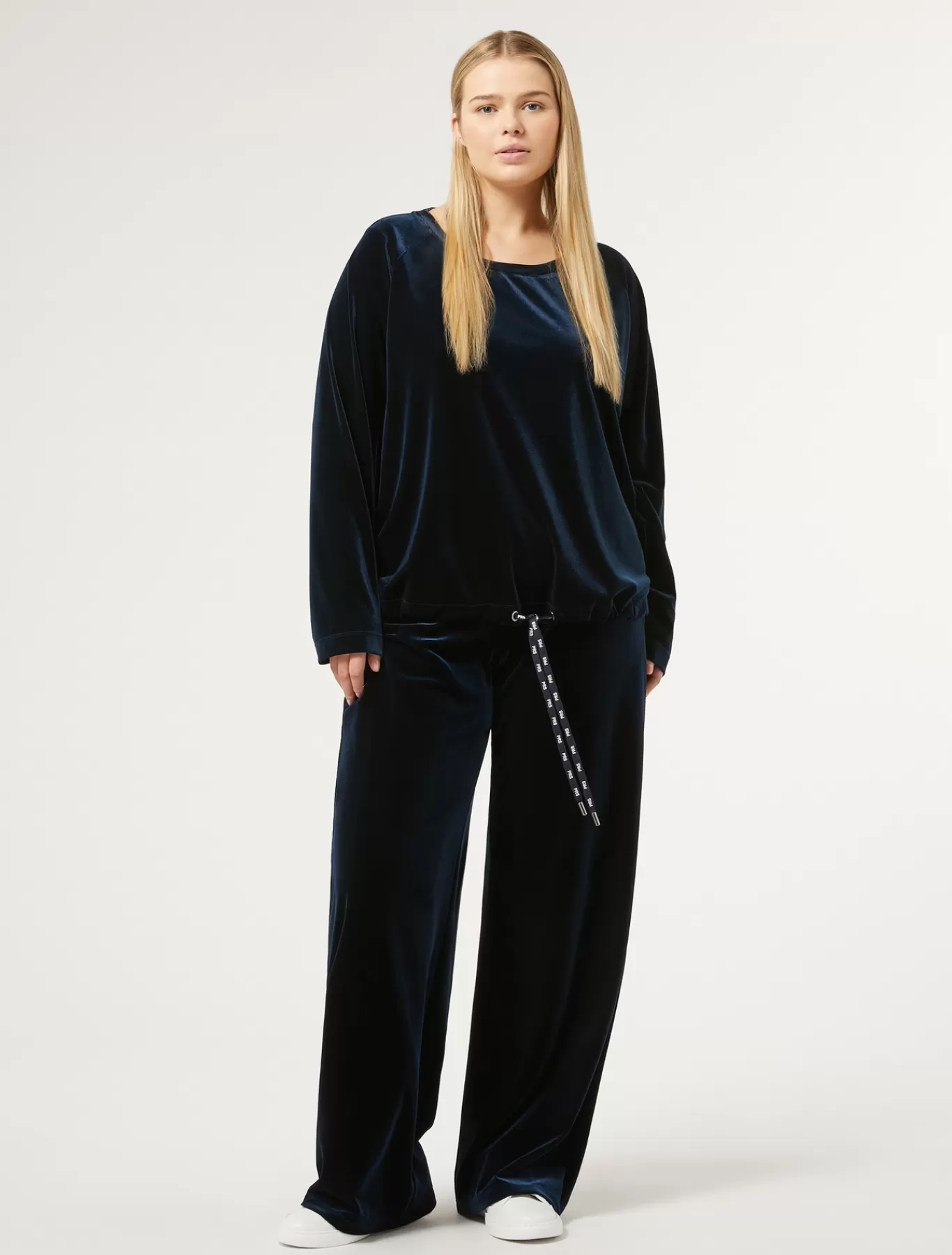 Marina Rinaldi Pantalons & Jeans | Pantalons & Jeans>Pantalon en chenille stretch BLEUNUIT