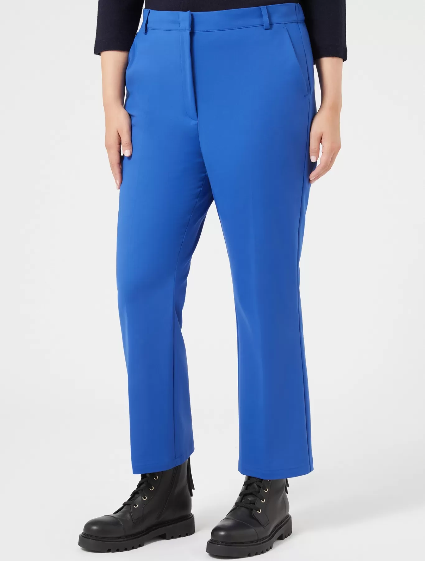 Marina Rinaldi Pantalons & Jeans | Pantalons & Jeans>Pantalon en coton mélangé stretch BLEUDECHINE