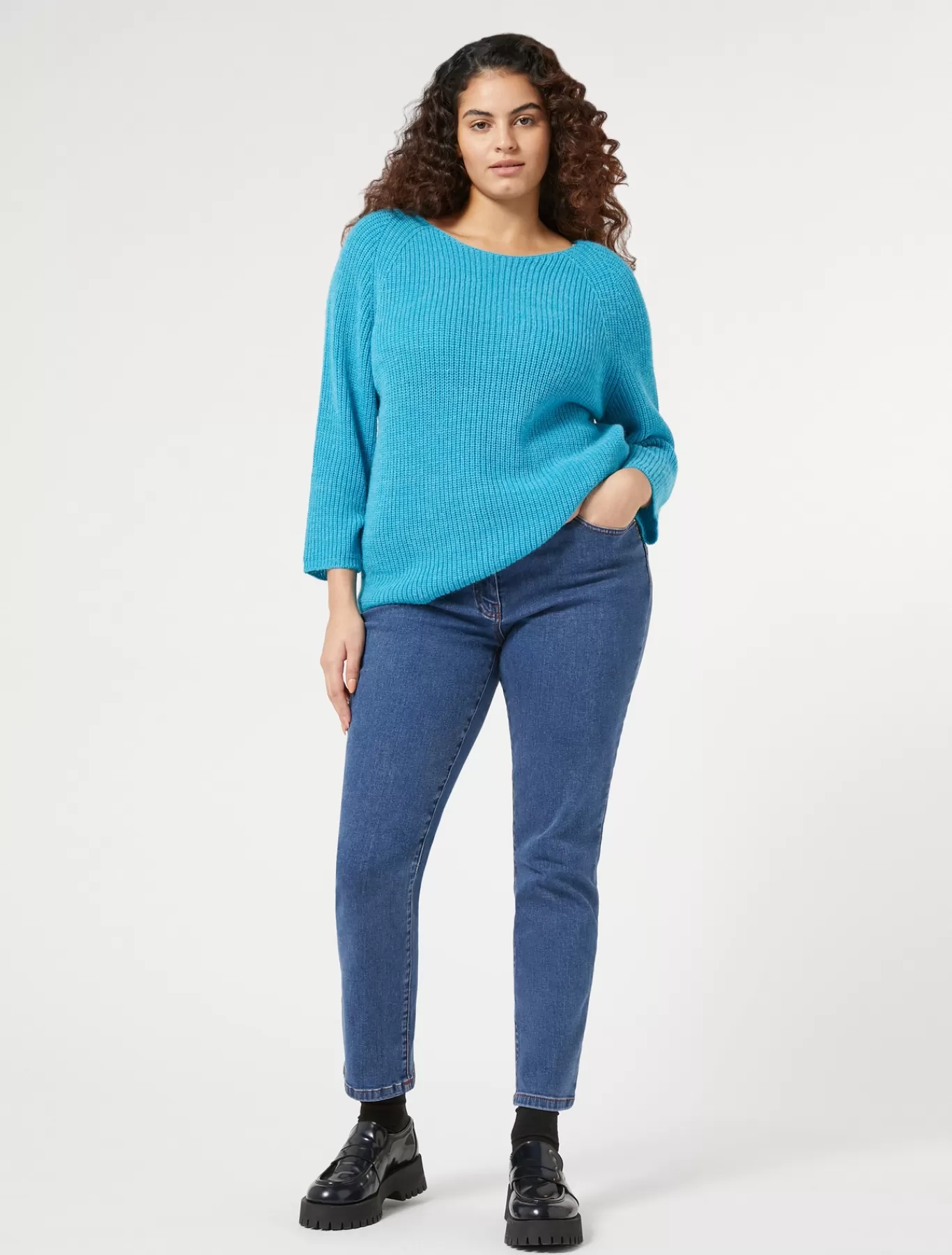 Marina Rinaldi Pantalons & Jeans | Pantalons & Jeans>Pantalon en denim de coton stretch BLEUJEANS