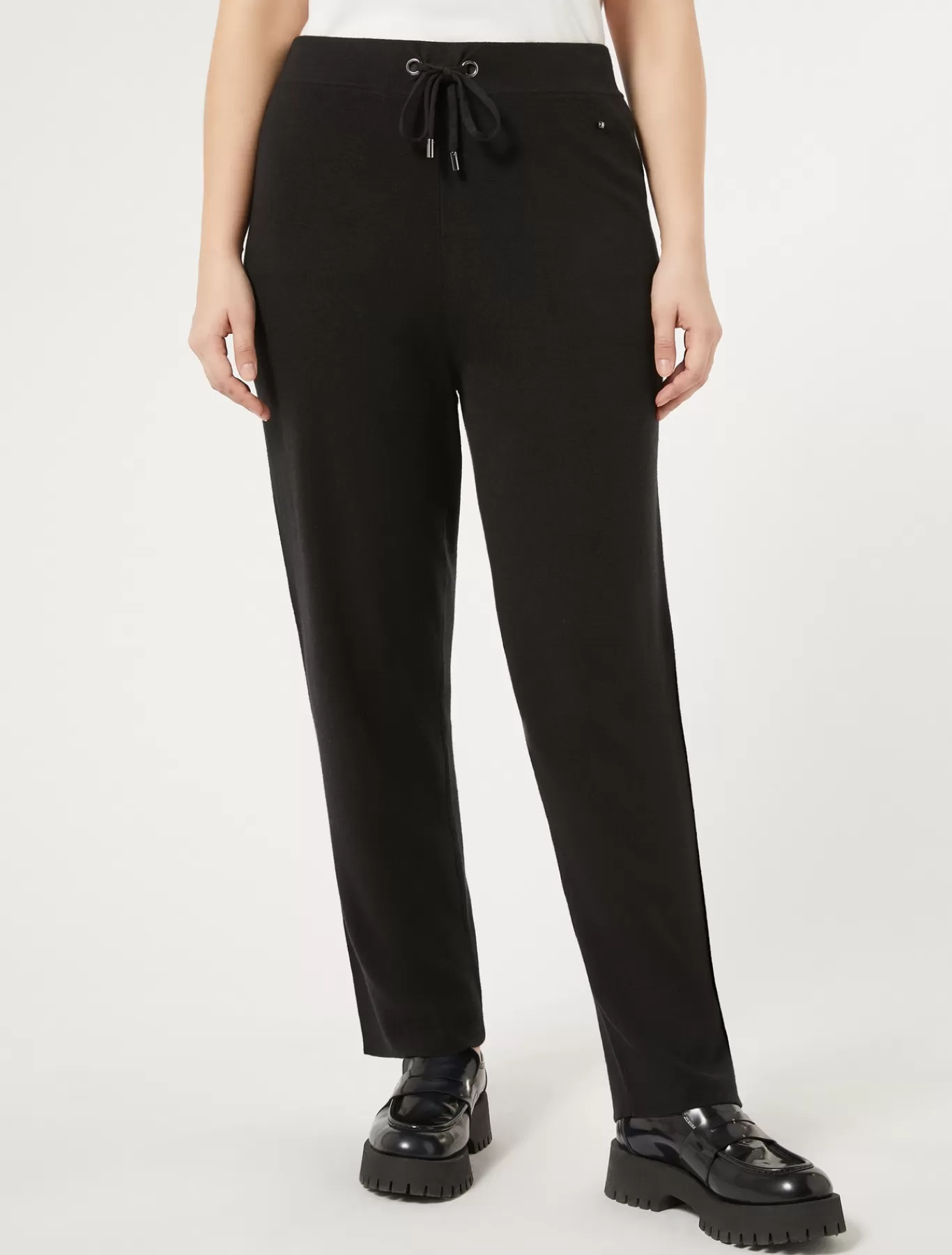 Marina Rinaldi Pantalons & Jeans | Pantalons & Jeans>Pantalon en fil de viscose NOIR