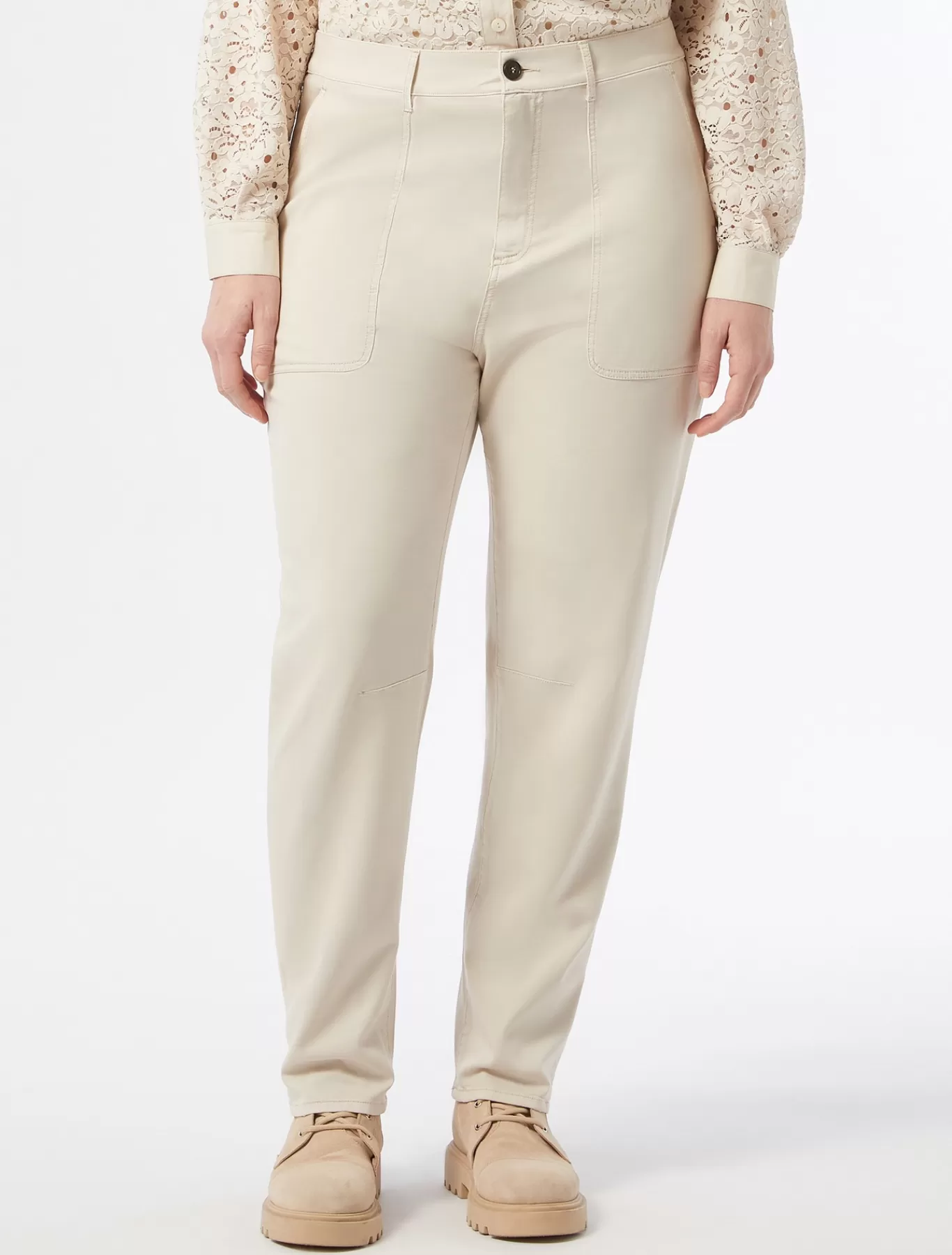 Marina Rinaldi Pantalons & Jeans | Pantalons & Jeans>Pantalon en gabardine BEIGE