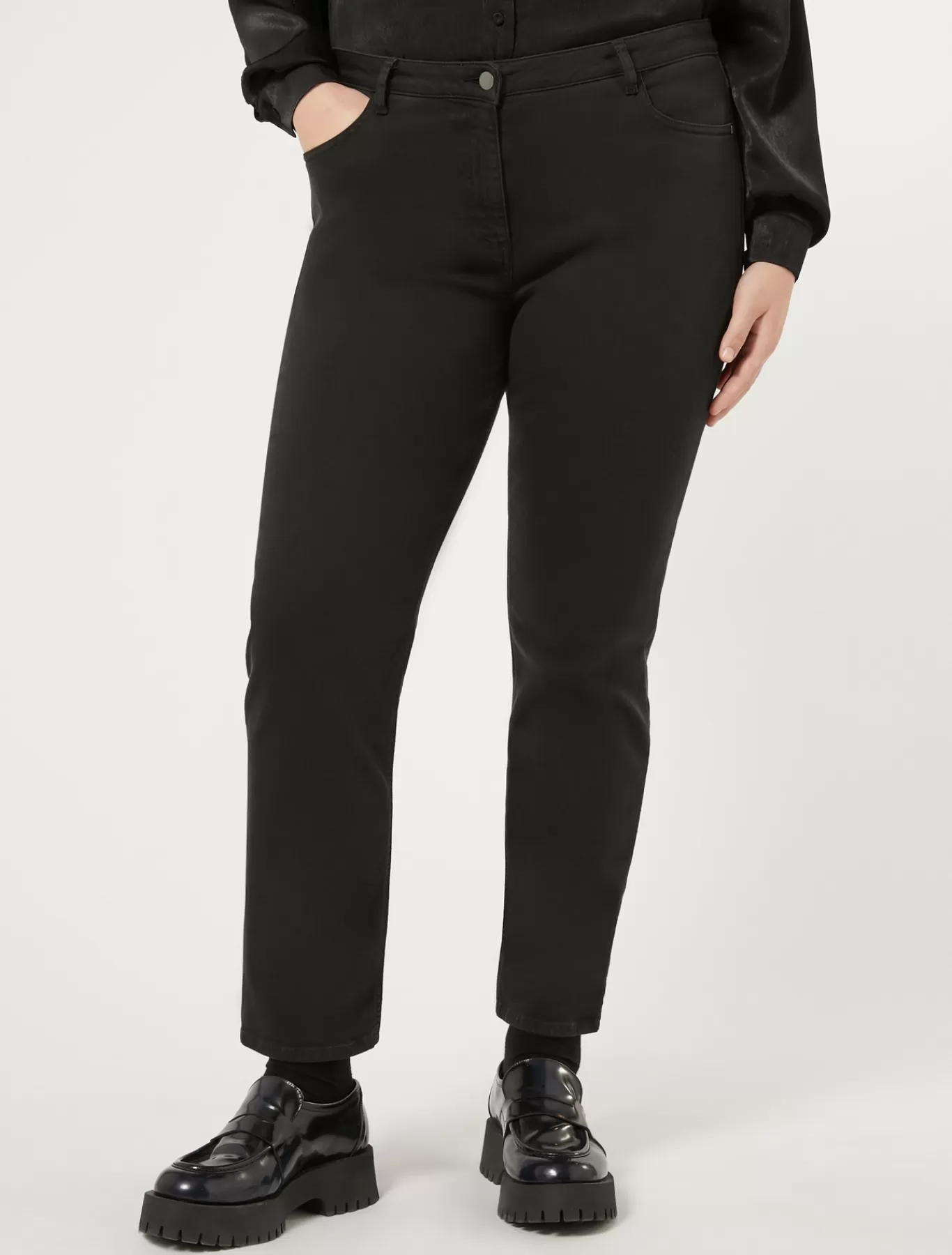 Marina Rinaldi Pantalons & Jeans | Pantalons & Jeans>Pantalon en gabardine NOIR