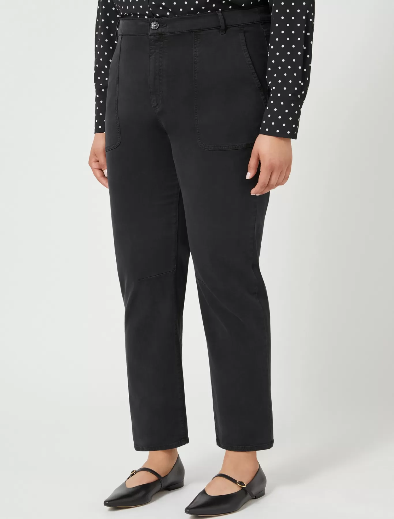 Marina Rinaldi Pantalons & Jeans | Pantalons & Jeans>Pantalon en gabardine NOIR