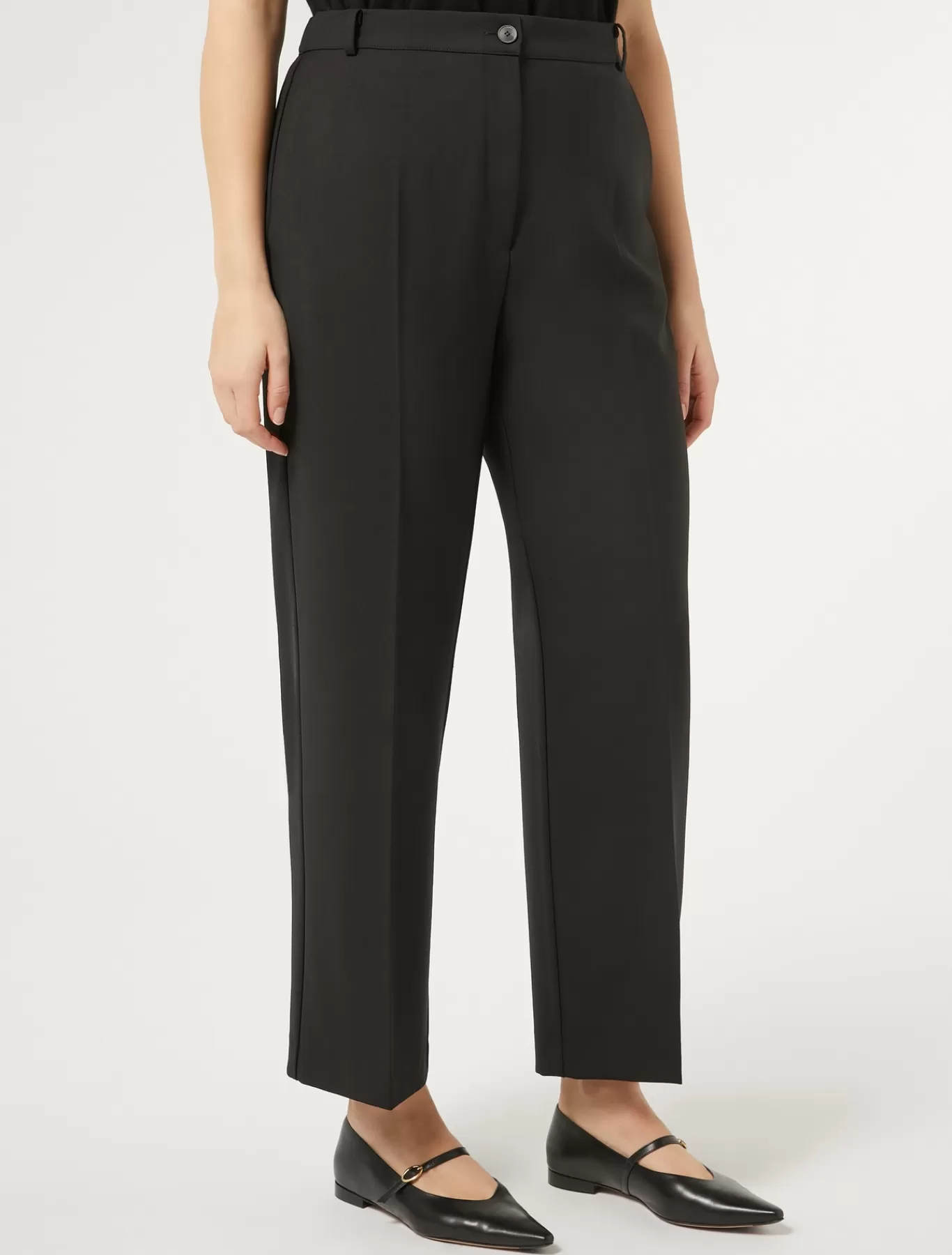 Marina Rinaldi Pantalons & Jeans | Pantalons & Jeans>Pantalon en gabardine de laine NOIR