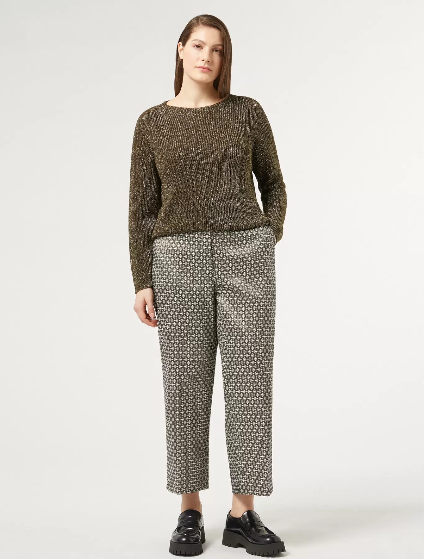 Marina Rinaldi Pantalons & Jeans | Pantalons & Jeans>Pantalon en jacquard lurex SABLE