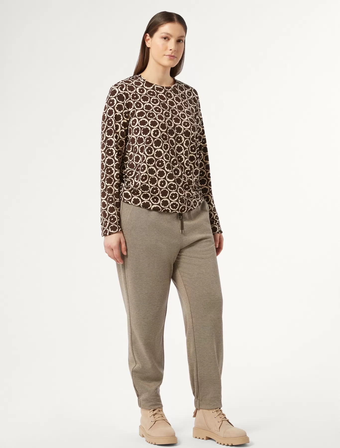 Marina Rinaldi Pantalons & Jeans | Pantalons & Jeans>Pantalon en jersey BRUNFONCE