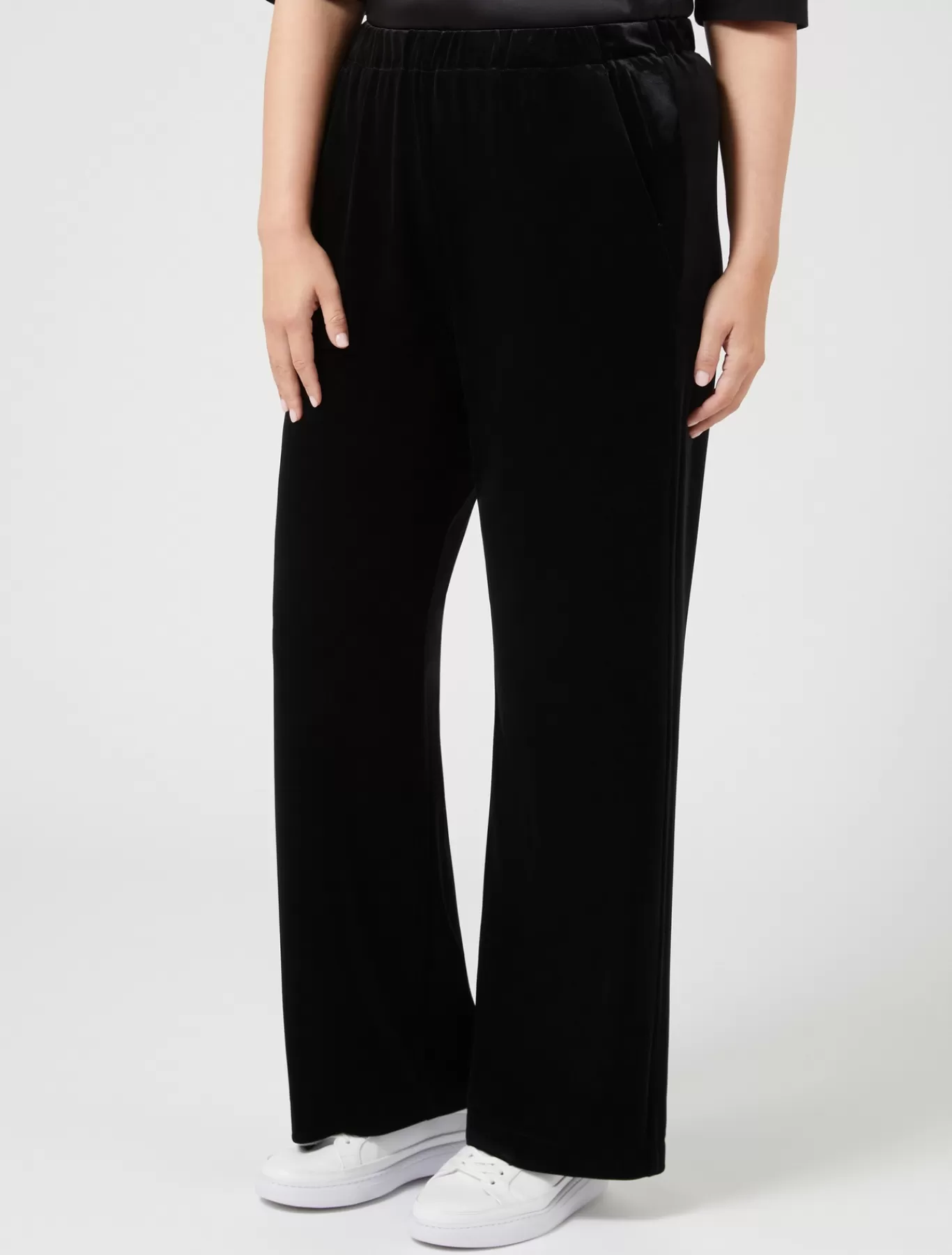 Marina Rinaldi Pantalons & Jeans | Pantalons & Jeans>Pantalon en jersey de velours NOIR