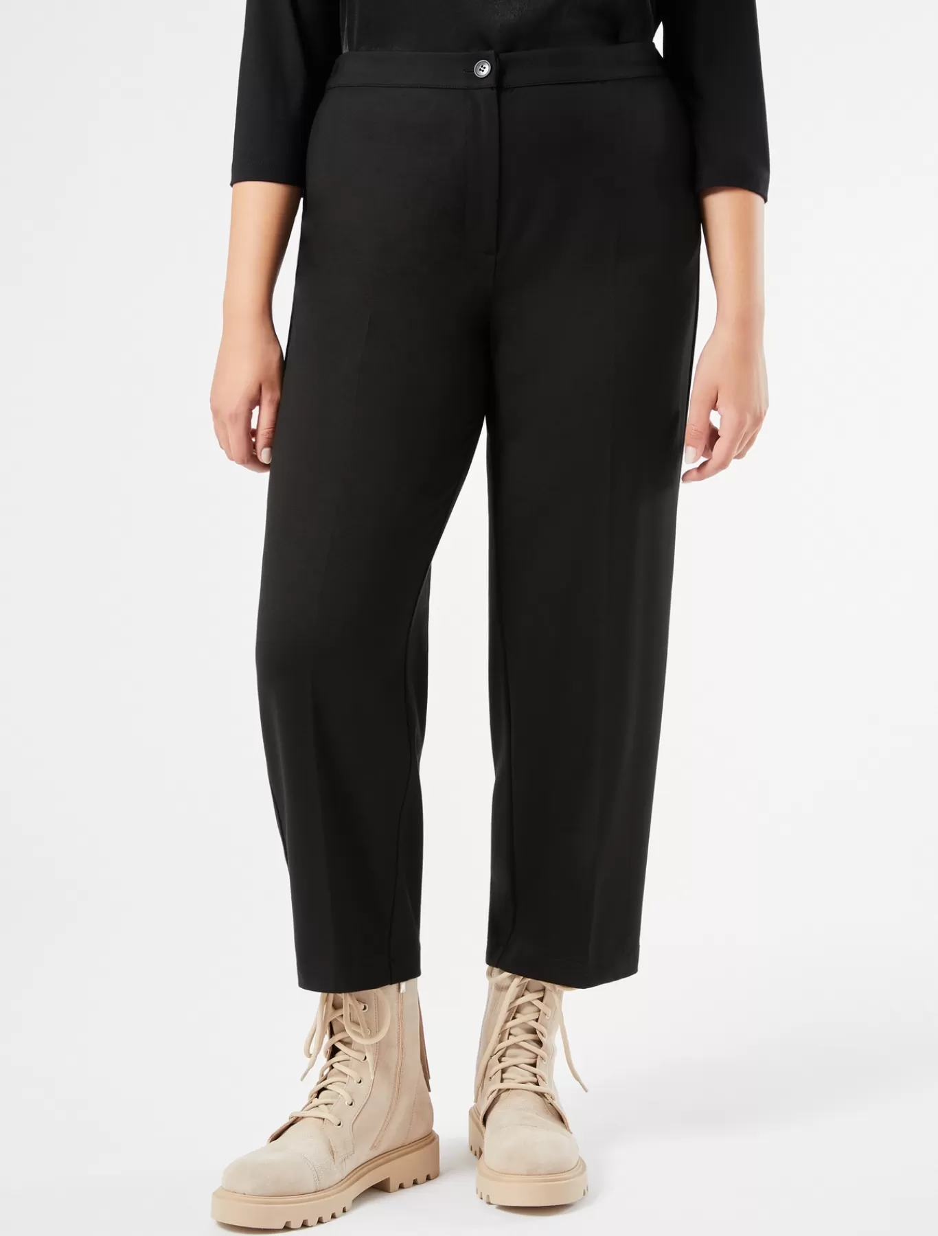 Marina Rinaldi Pantalons & Jeans | Pantalons & Jeans>Pantalon en jersey point Milano NOIR