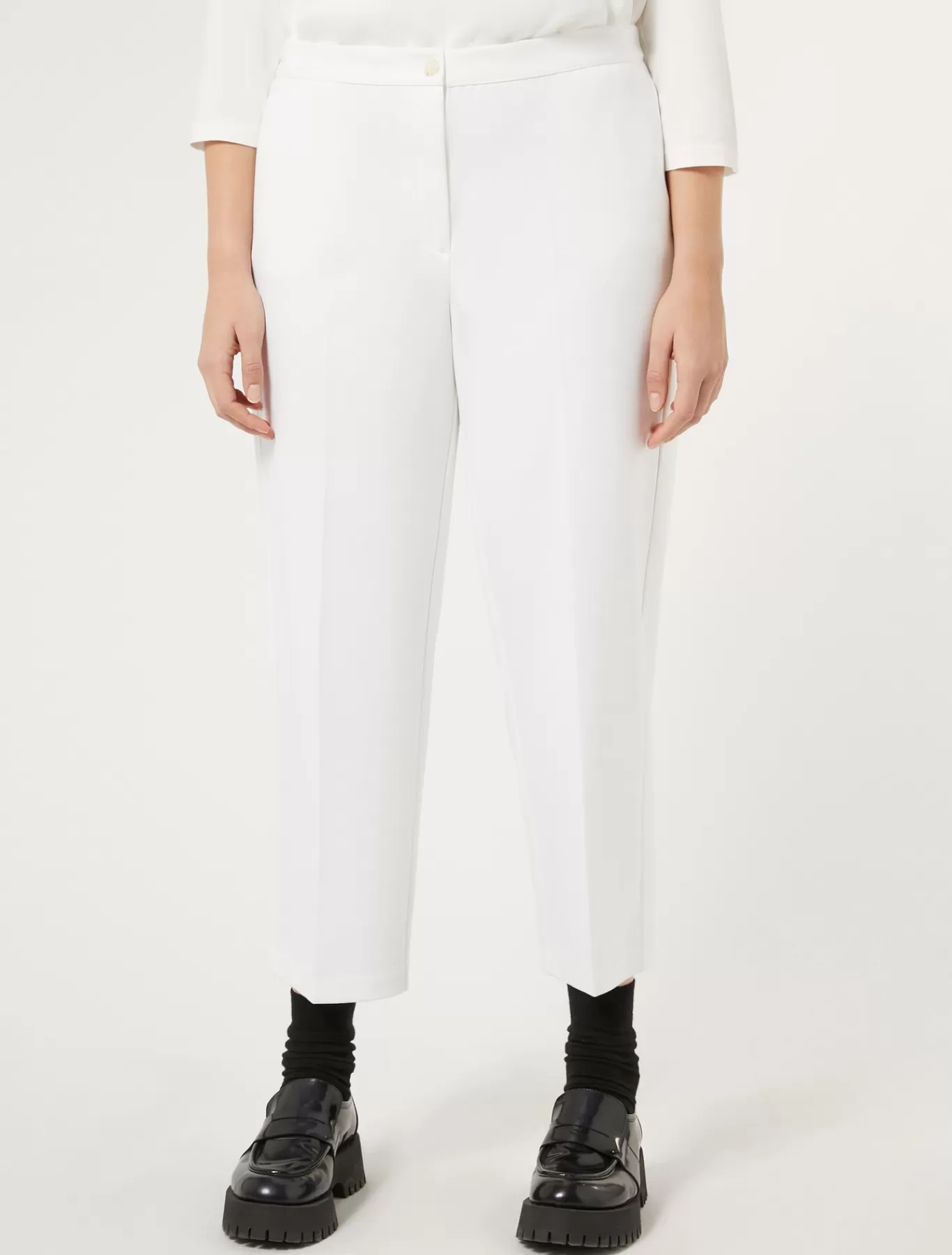 Marina Rinaldi Pantalons & Jeans | Pantalons & Jeans>Pantalon en jersey point Milano BLANC